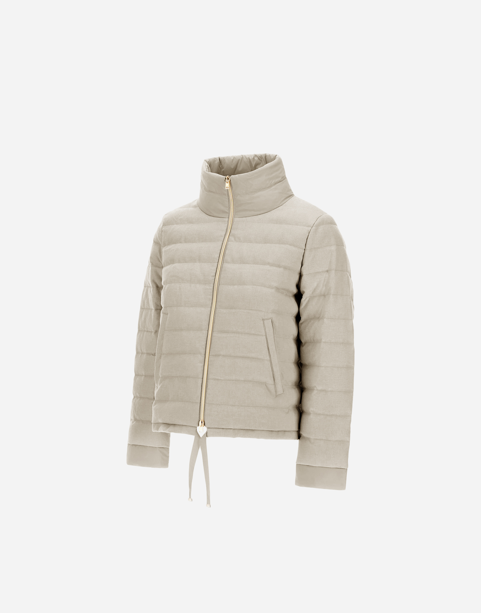 Herno Jacket In Cashmere, Silk And Ecoage In Chantilly
