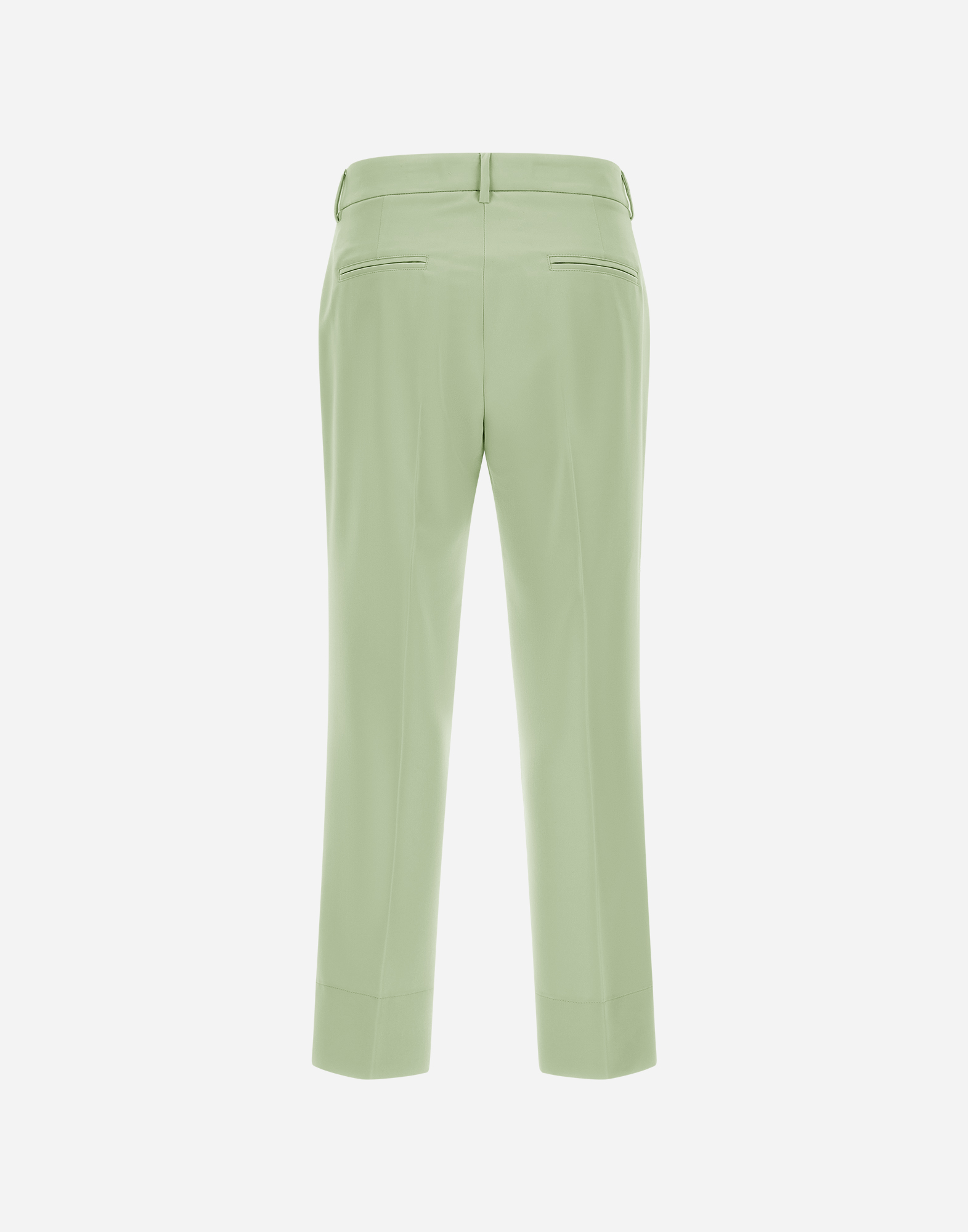 Herno Trousers In Viscose Effect In Light Green