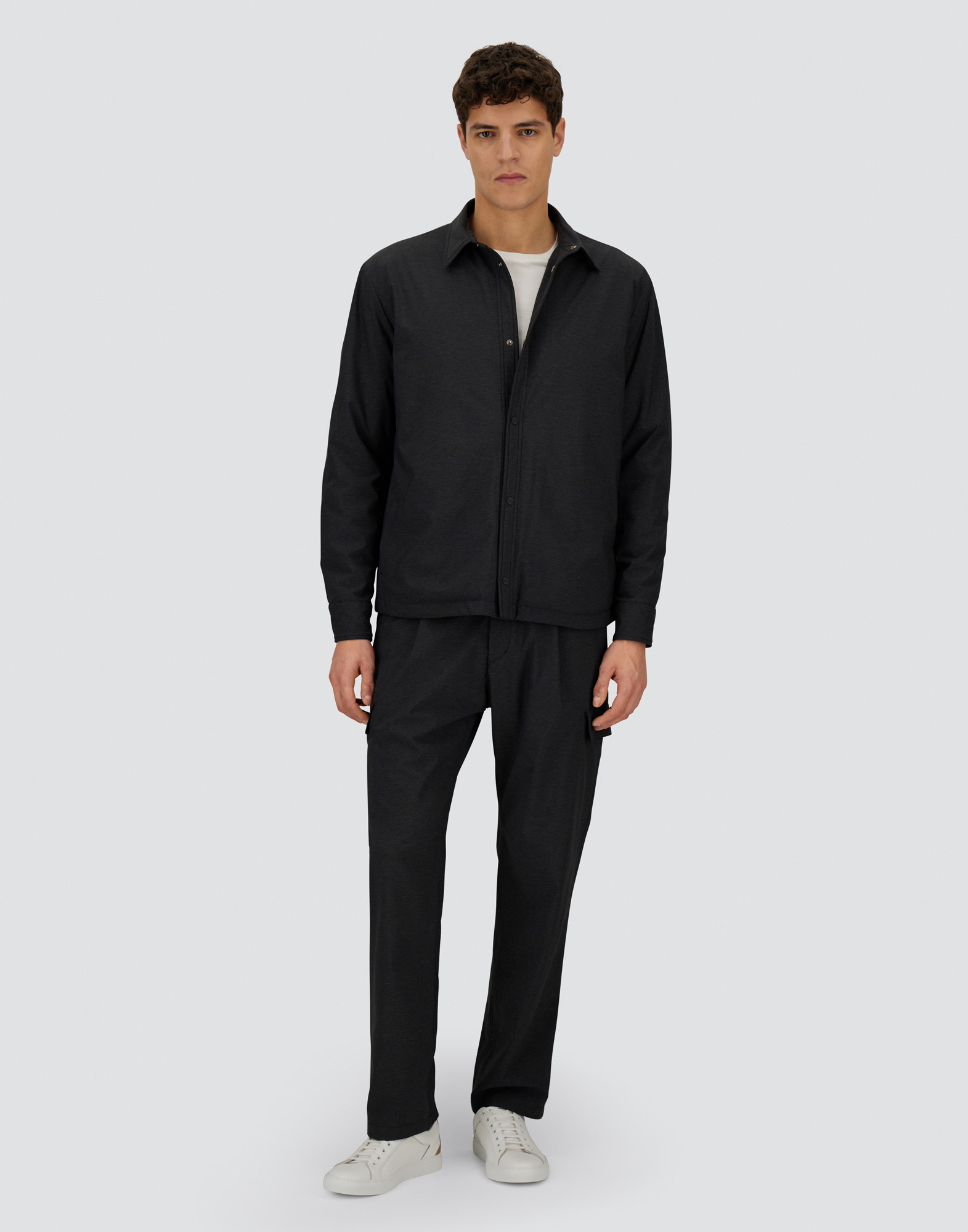 Herno Long-sleeved Snap-button Cotton Coat