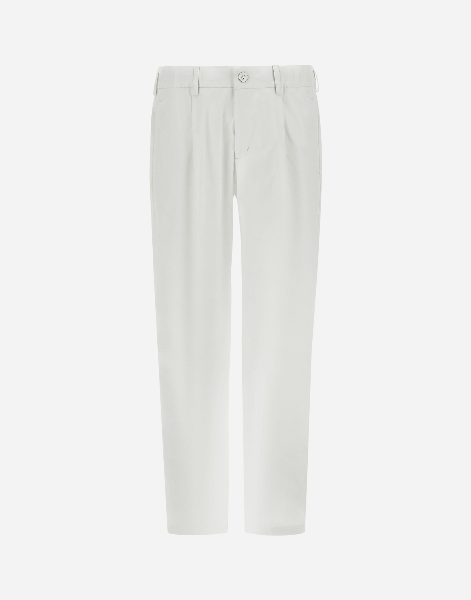 Herno Cotton Feel Trousers With Drawstring In Natural