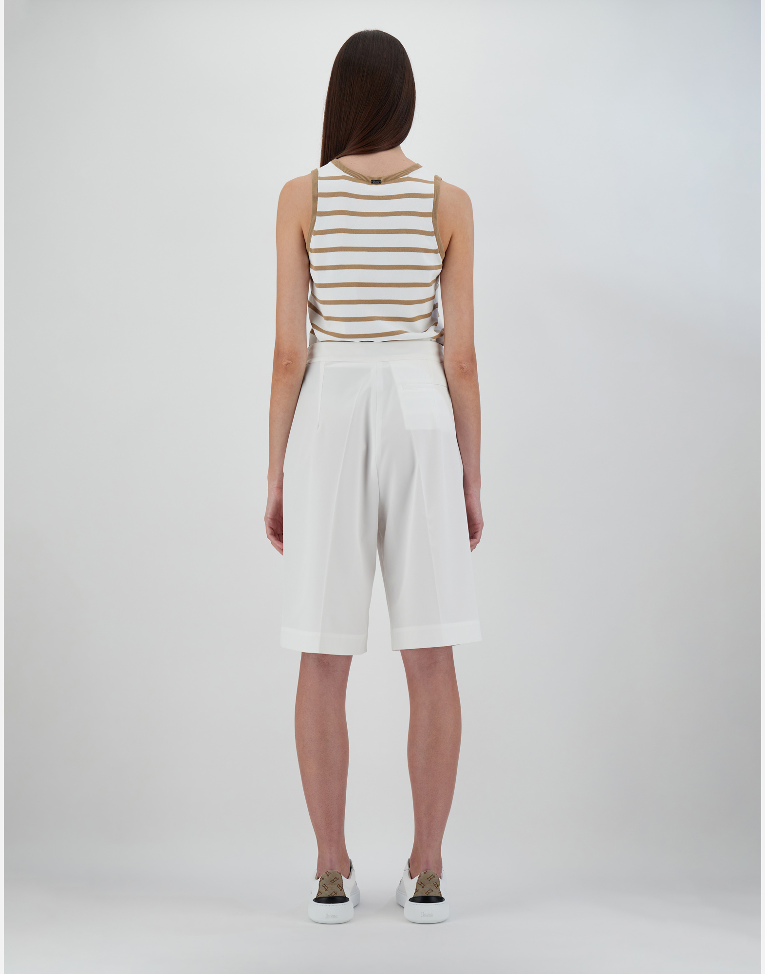 Herno Structures Nylon Shorts In White