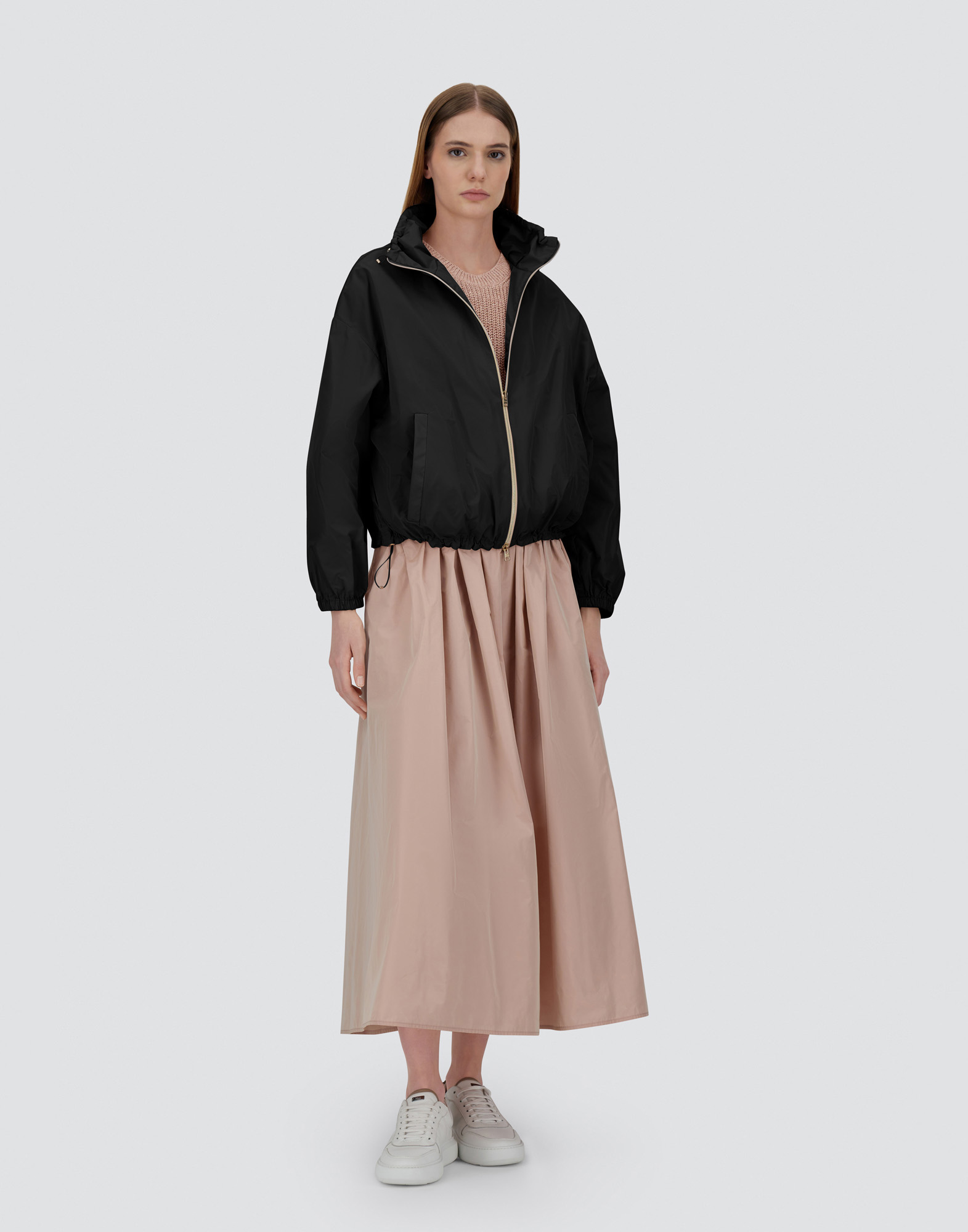 Herno New Techno Teffeta Jacket In Black