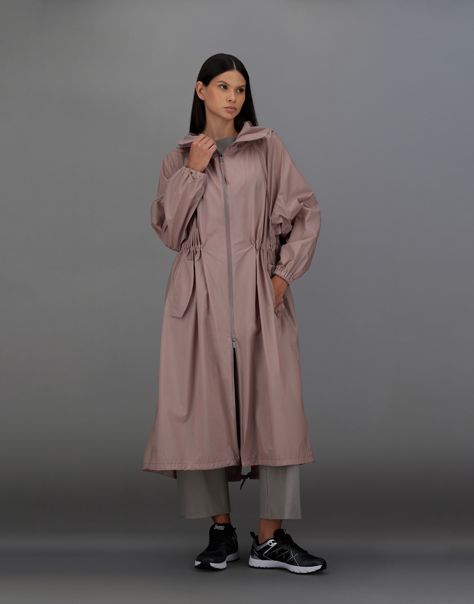 Herno Laminar Parka In 3l Translucent Ripstop In Powder