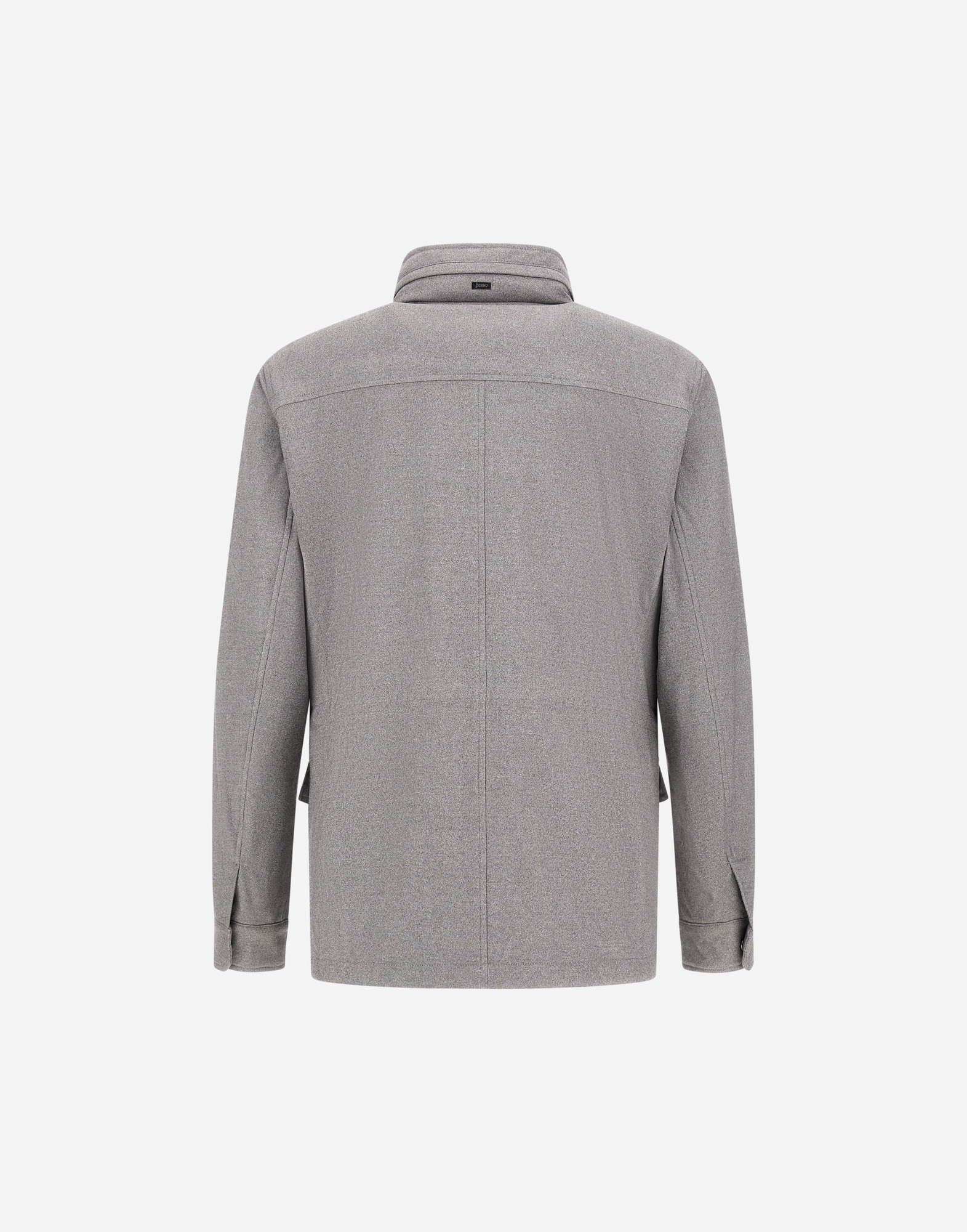 Herno Resort Field Jacket In Melange Suede Effect