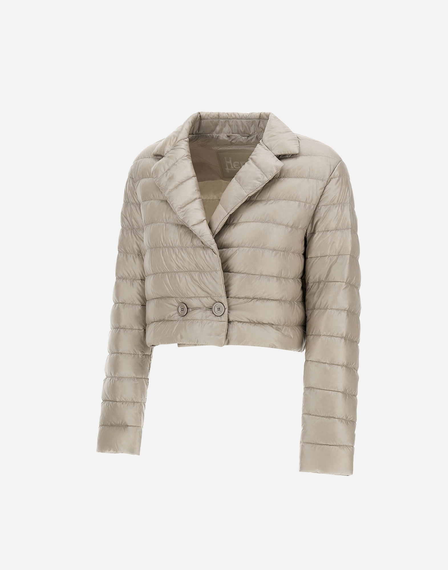 Herno Double-breasted Blazer In Nylon Ultralight In Chantilly