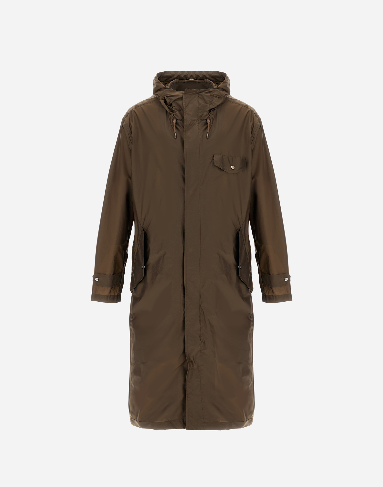 Herno Light-weight Essential Parka In Military Green