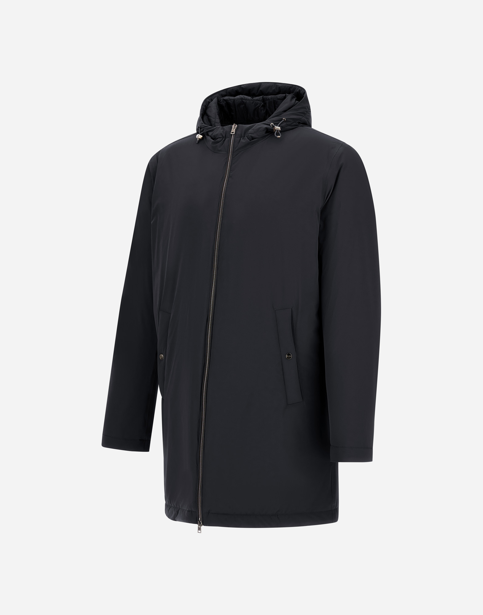Herno Resort Parka In Travel Nylon Ponente In Black