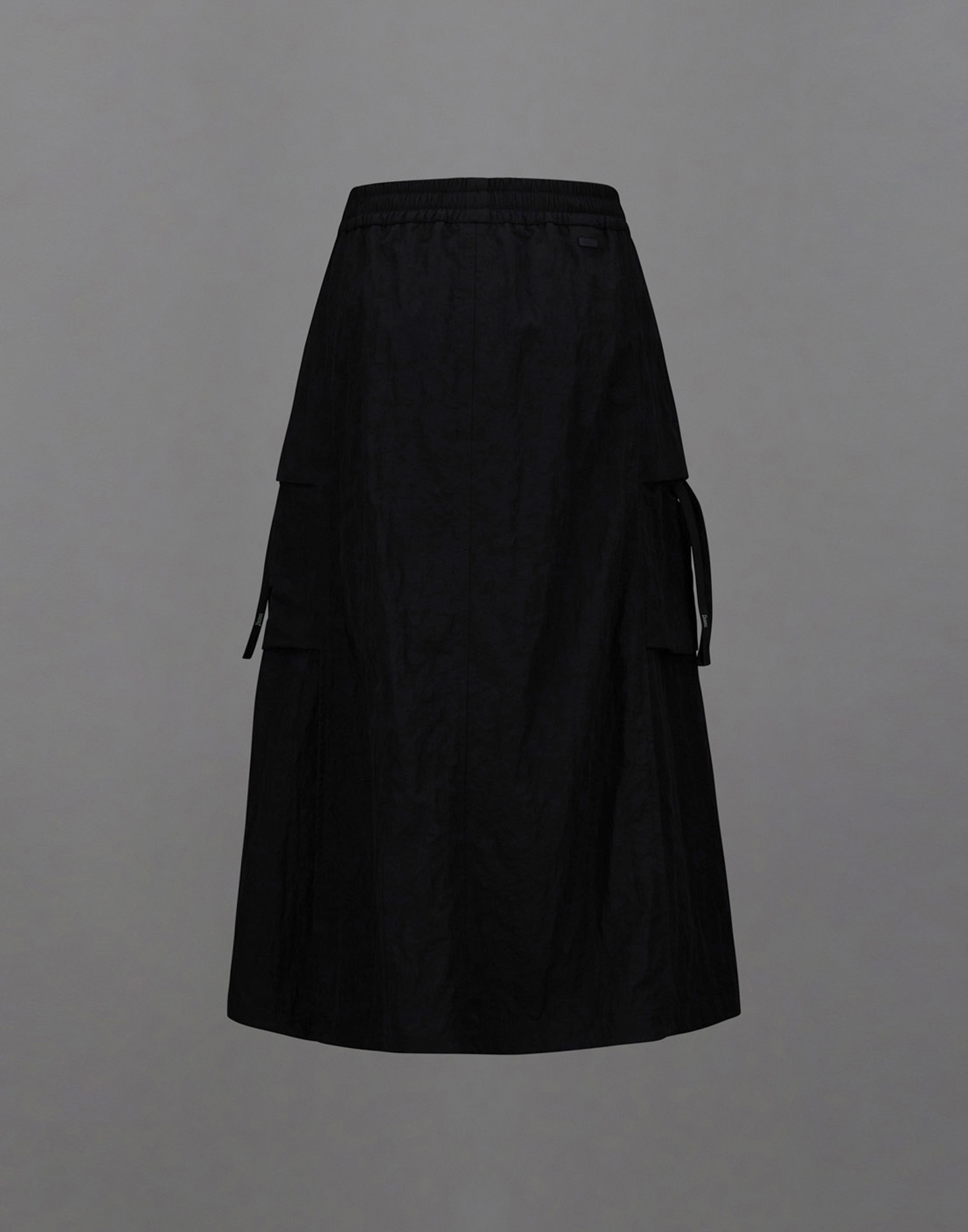 Herno Laminar Skirt In Tech-crinkle And Extralight Stretch In Black