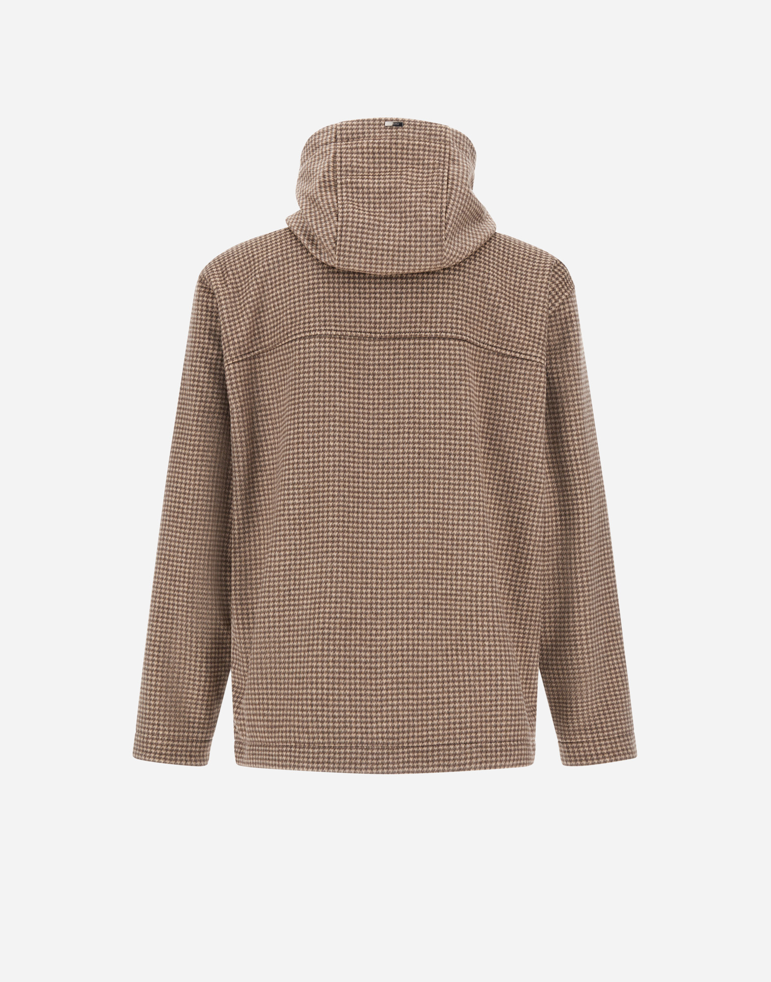Herno Resort Field Jacket In Houndstooth Cashmere