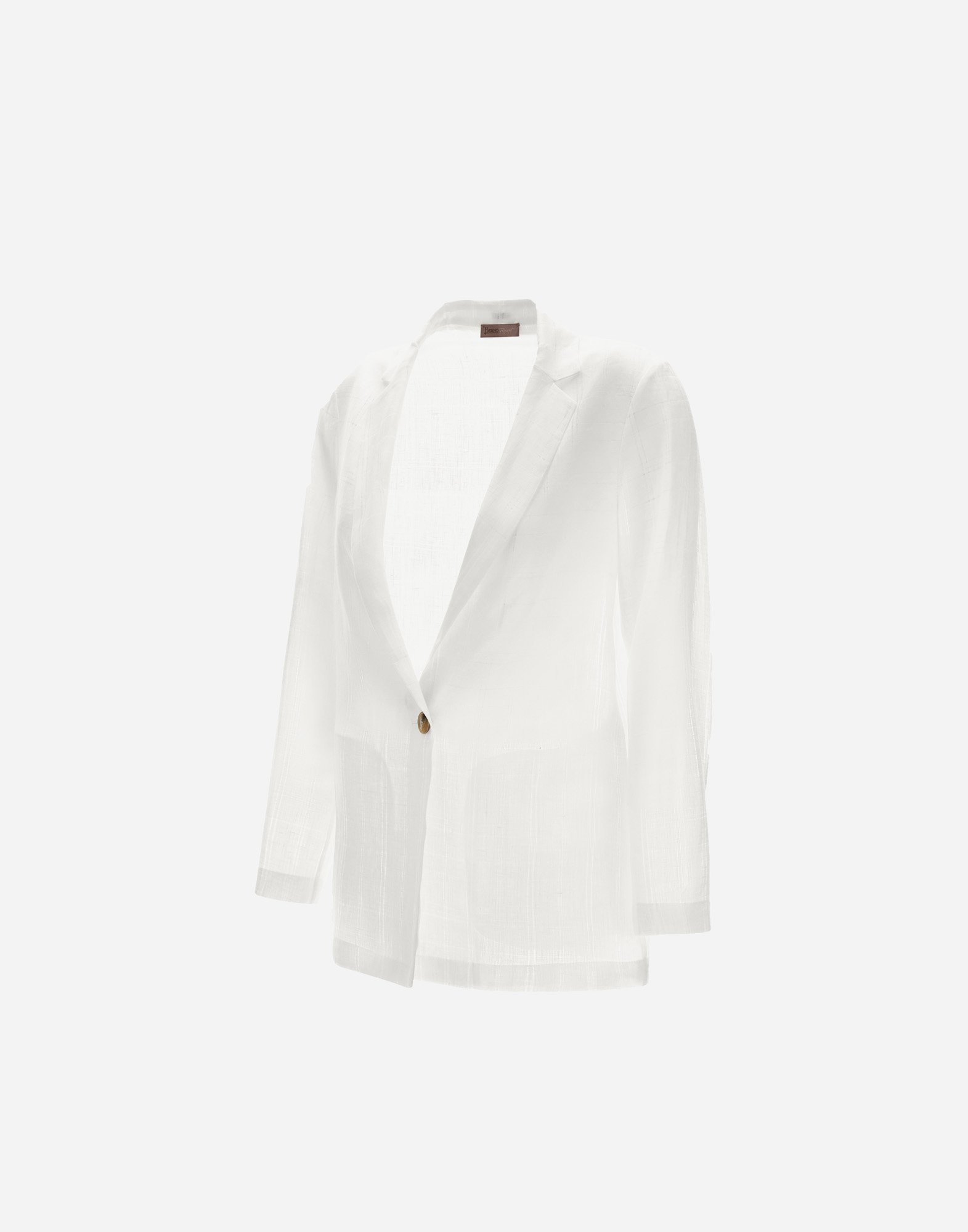 Herno Resort Blazer In Check Linen