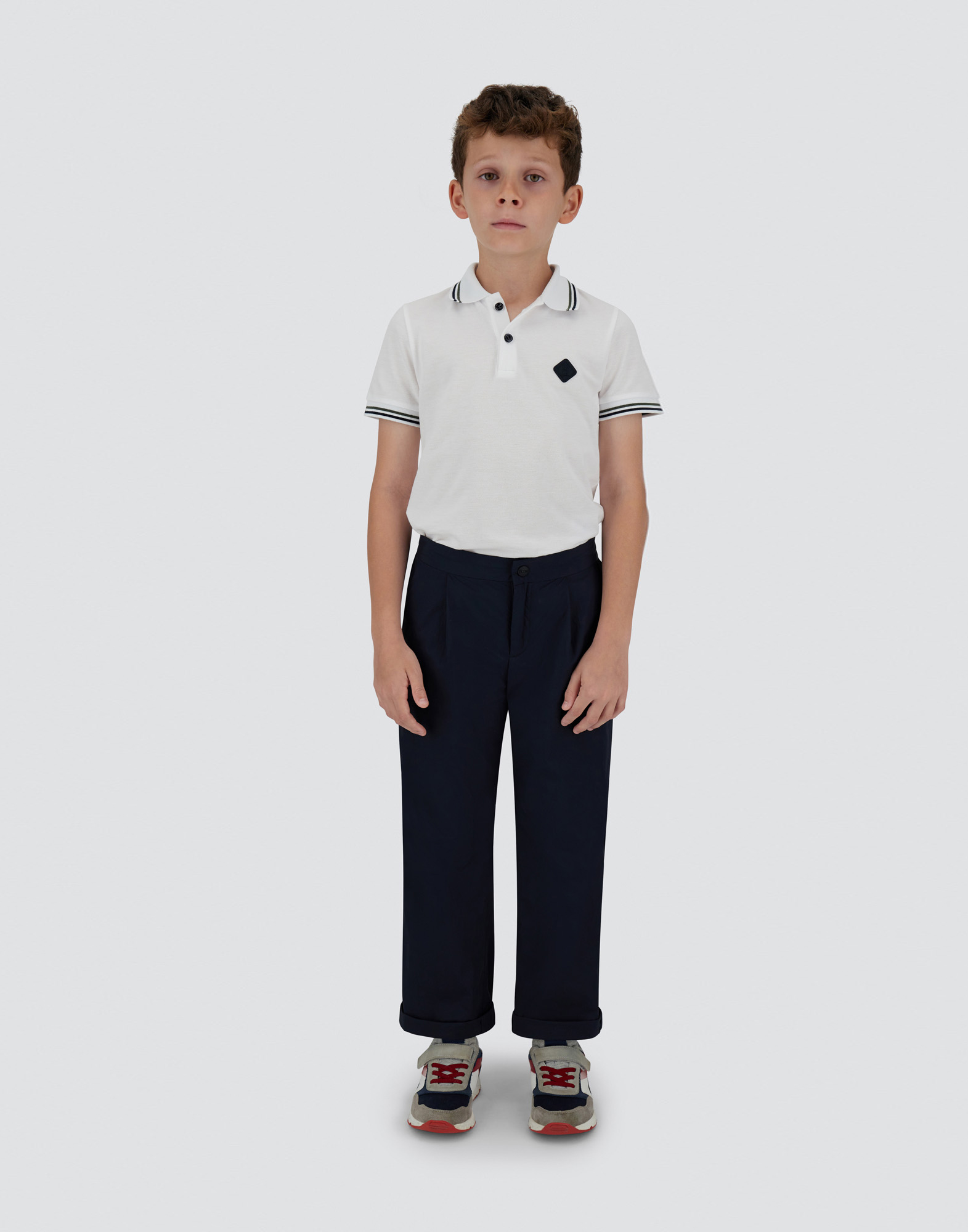 Shop Herno Trousers In Ultralight Crease In Blue