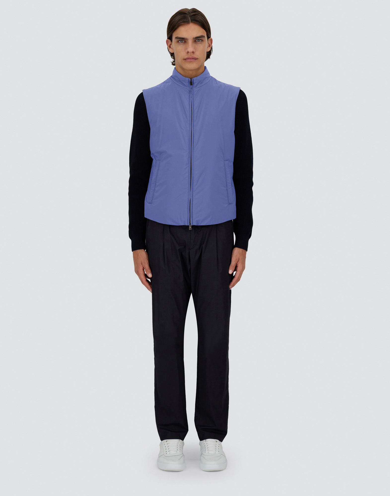 Herno Ecoage Vest In Light Blue