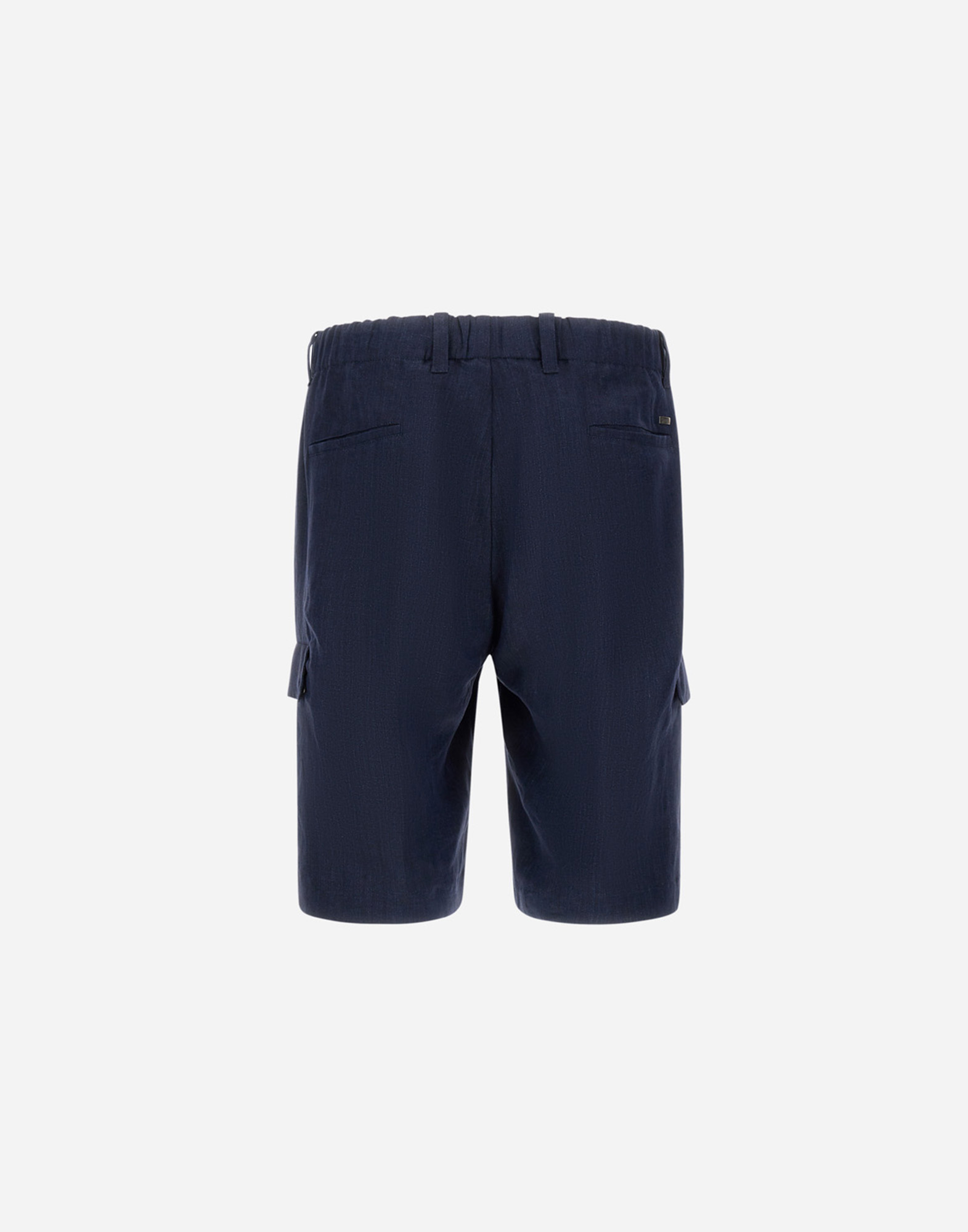 Herno Resort Bermuda Shorts In New Linen In Blue