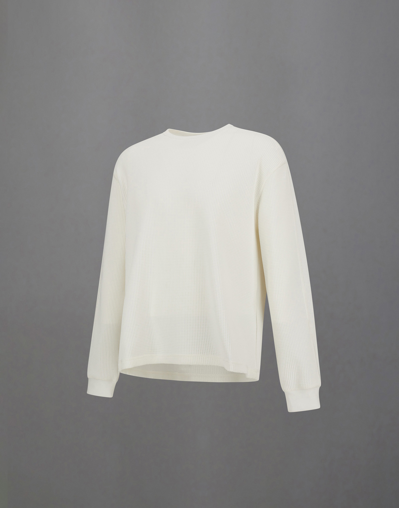 Herno Laminar Waffle Jersey Sweatshirt In White