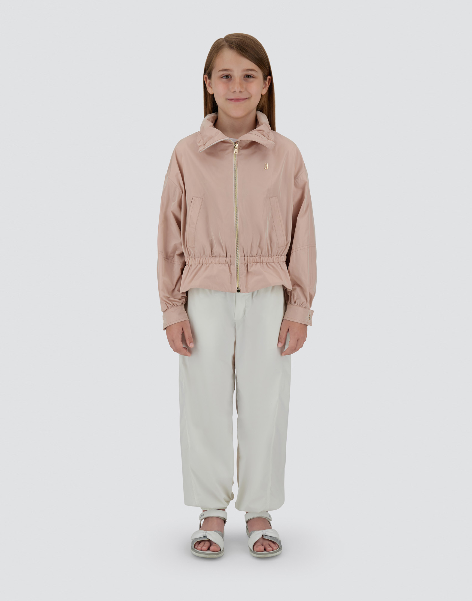 Herno New Techno Taffeta Jacket In Pink