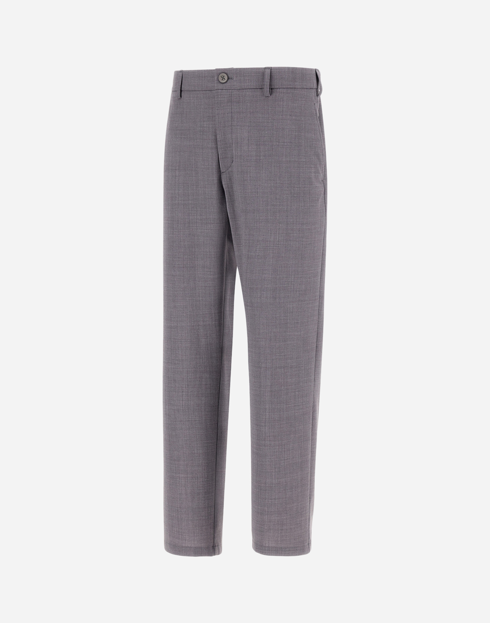 Herno Light Wool Blend Trousers In Grey