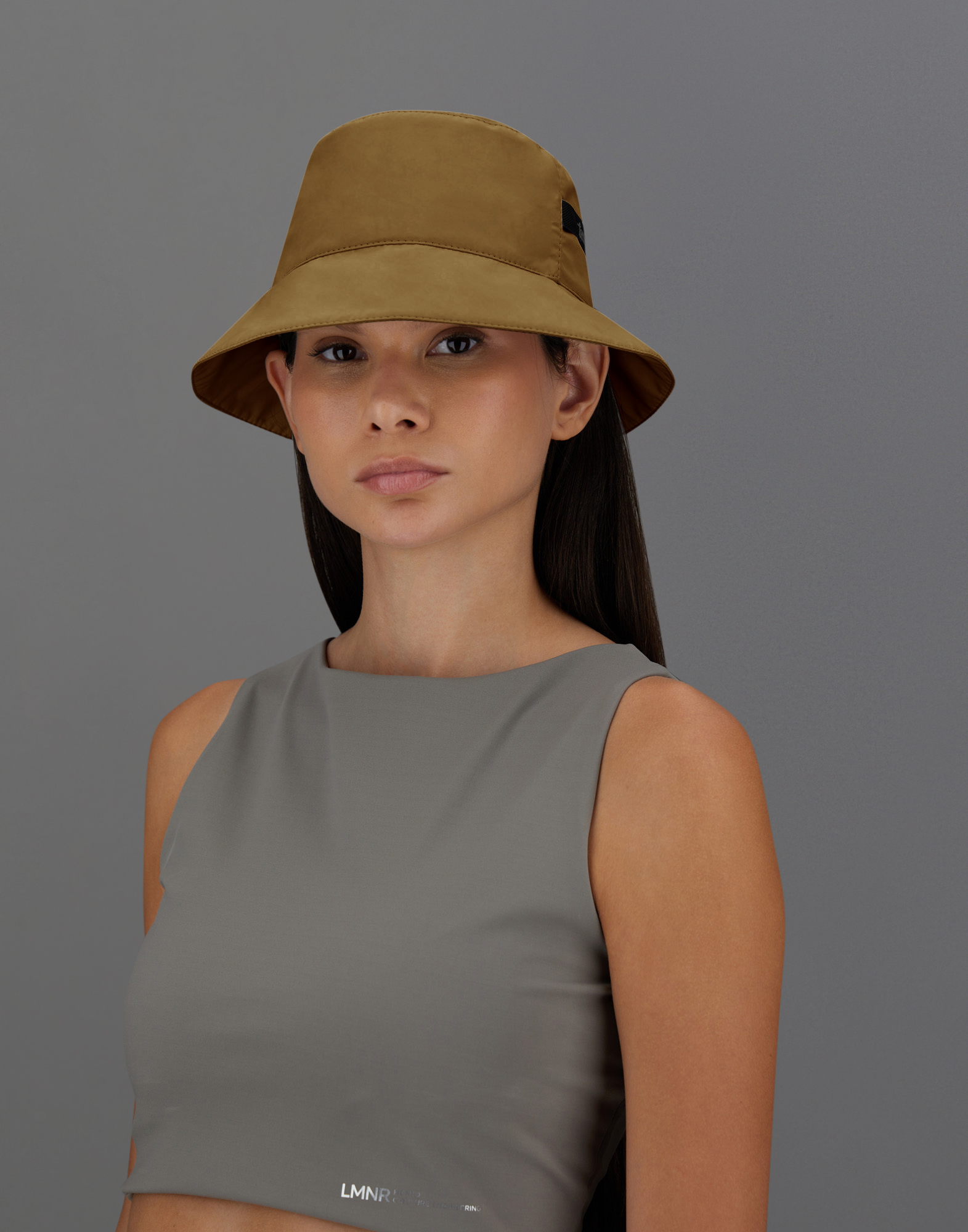 Herno Laminar Bucket Hat In 3 Layers Gore-tex In Light Brown