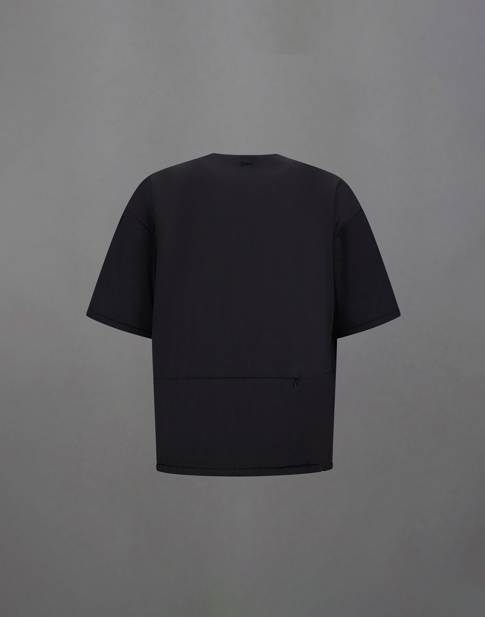 Herno Laminar T-shirt In Extra Light Stretch Padded In Black