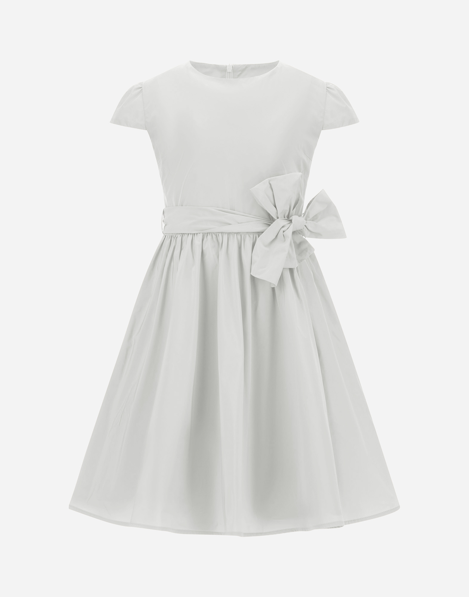 Shop Herno New Techno Taffeta Dress In White