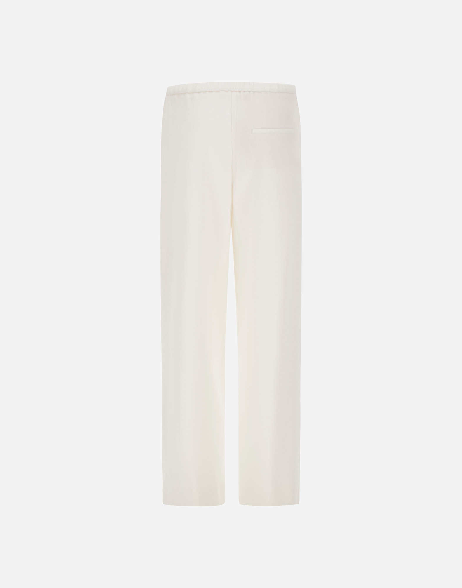 Herno Resort Trousers In Cotton Feel With Drawstring In White