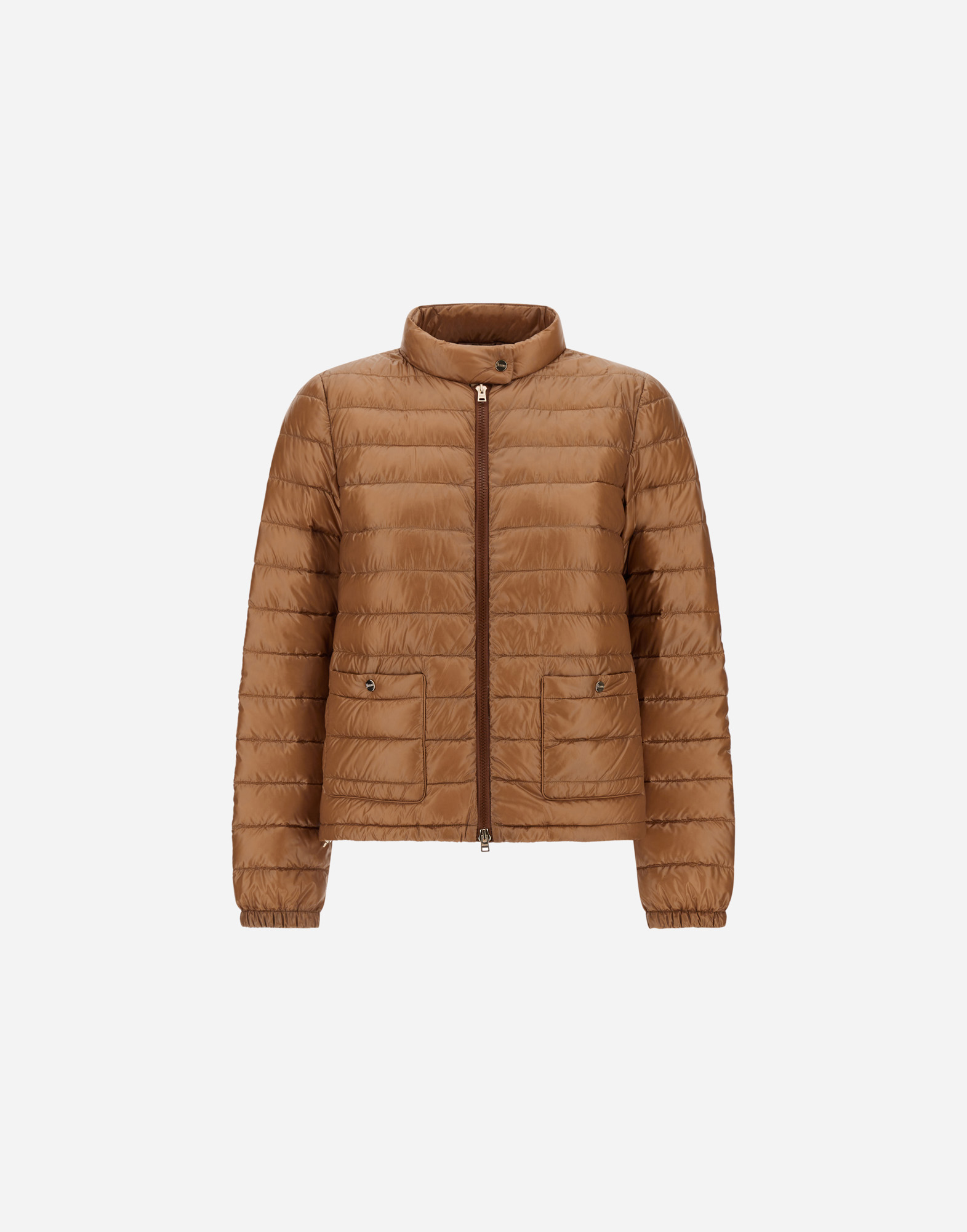 Herno Bomber Jacket In Nylon Ultralight In Camel