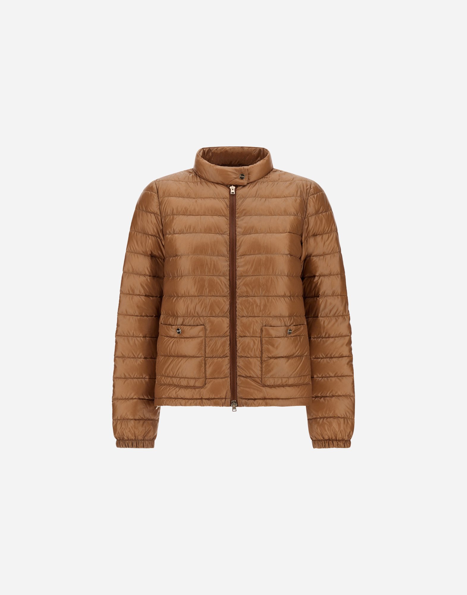 Herno Bomber Jacket In Nylon Ultralight In Camel