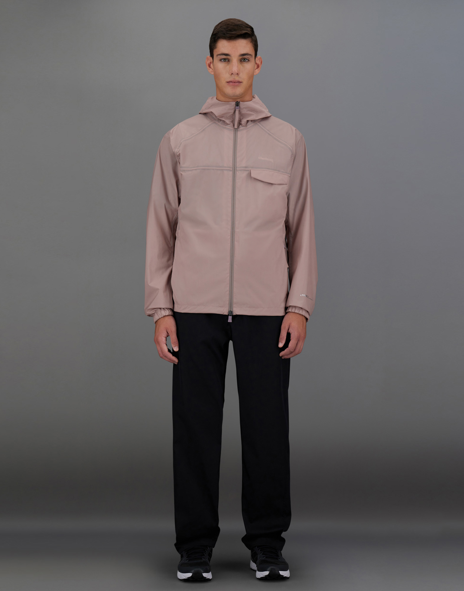 Herno Laminar Jacket In 3l Translucent Ripstop In Powder