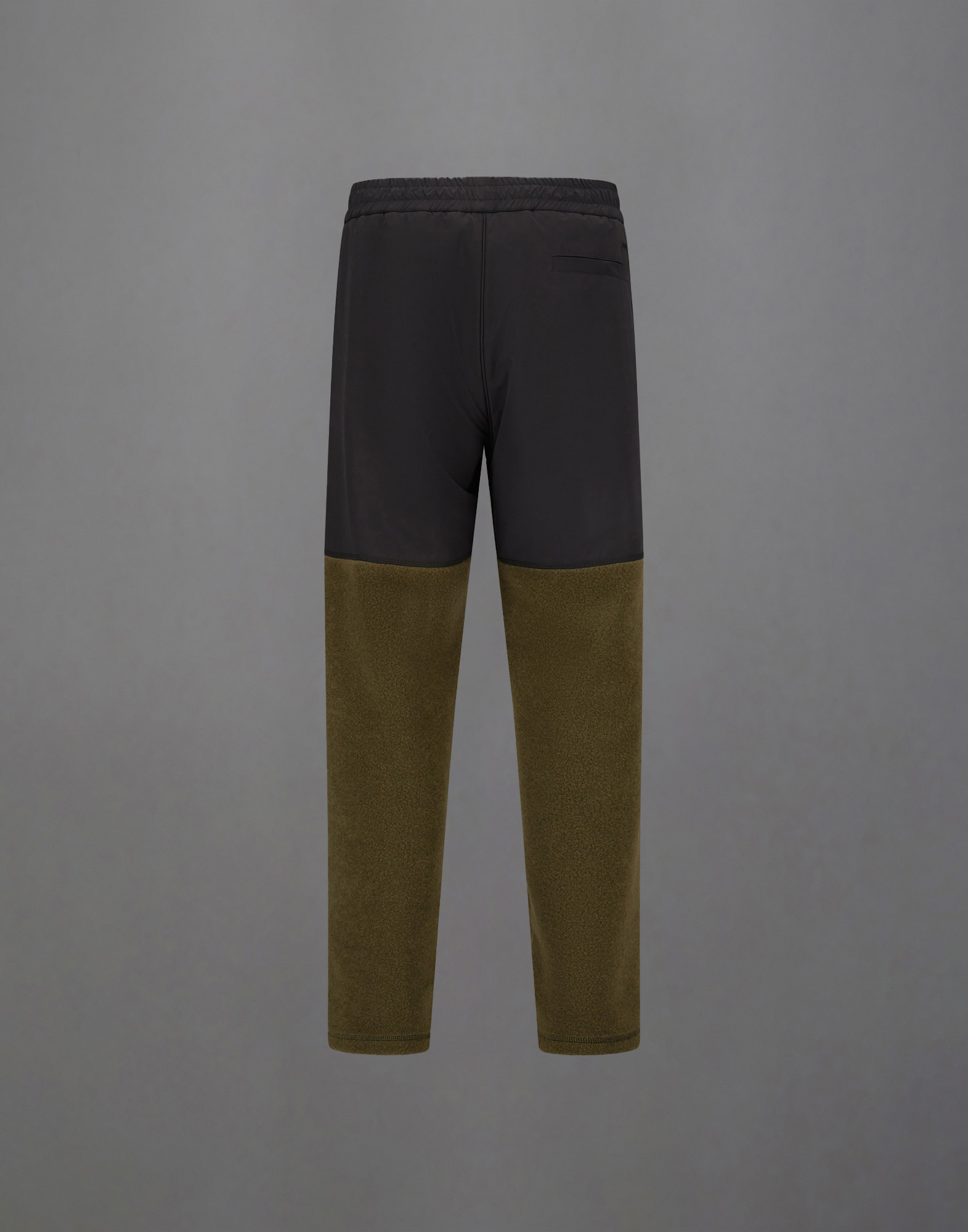 Herno Laminar Trousers In Polar Fleece And Extra Light Stretch Padded In Green