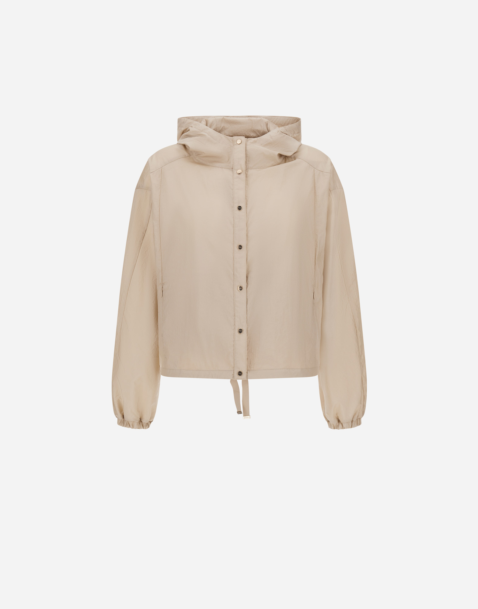 Herno Shiny Tech Crinkle Jacket In Chantilly