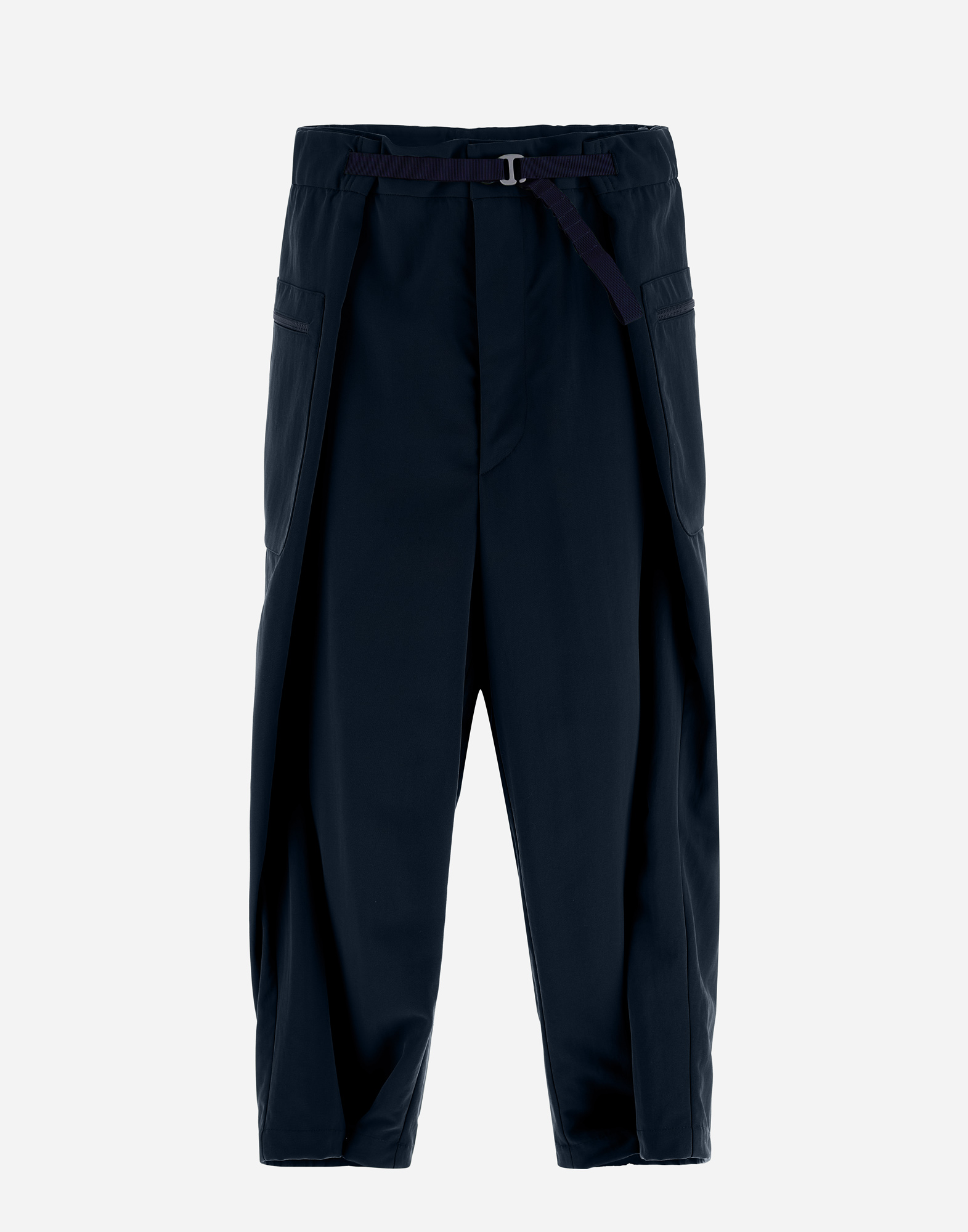 Shop Herno Globe Trousers In Recycled Nylon Twill In Blue