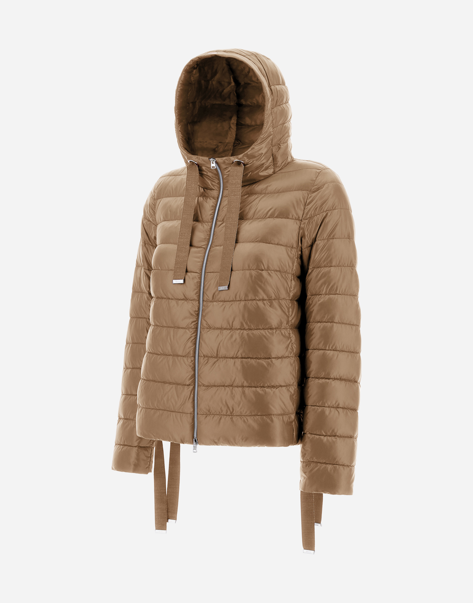 Herno Bomber Jacket In Nylon Ultralight In Camel