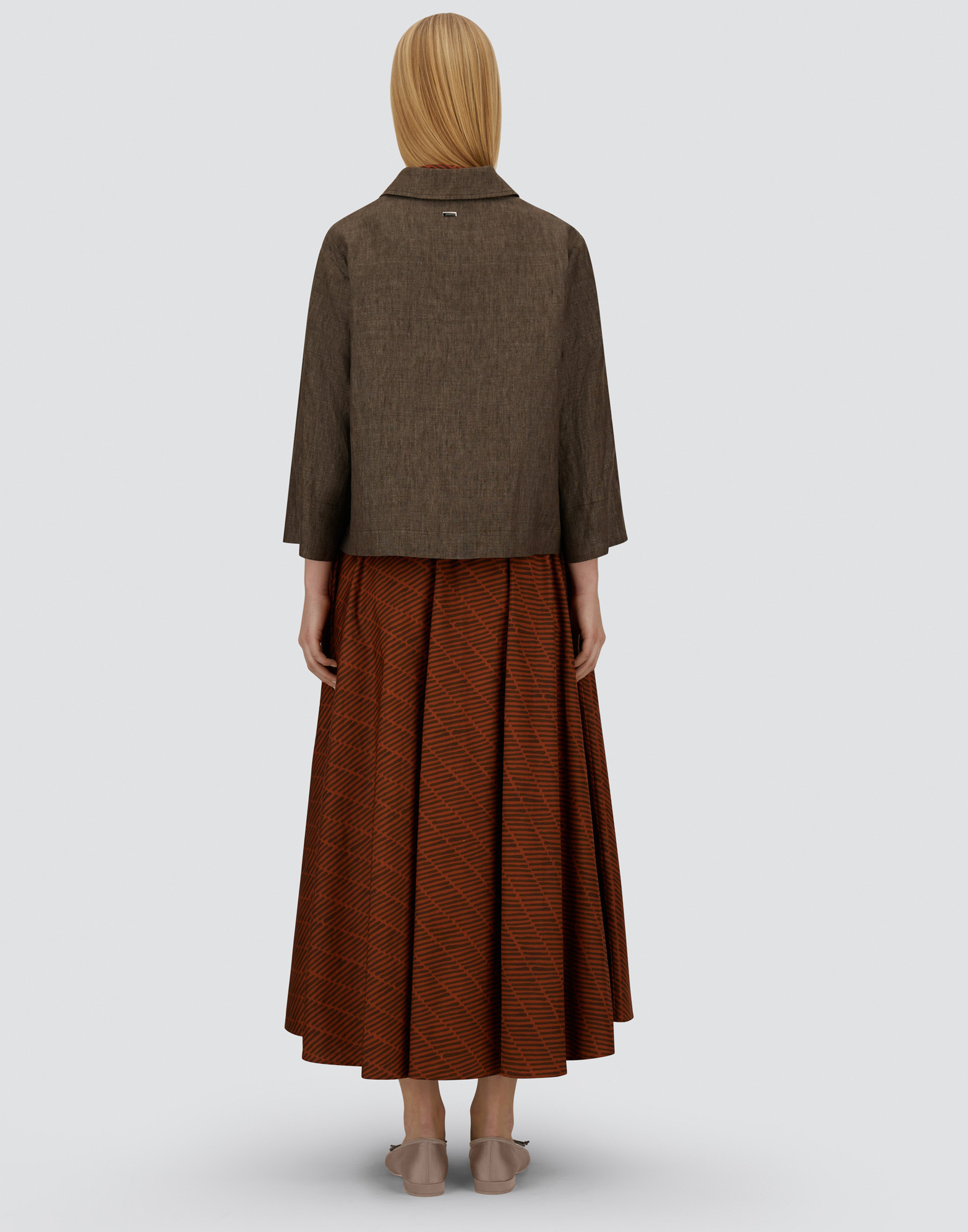 Herno Resort Shacket In New Linen In Brown