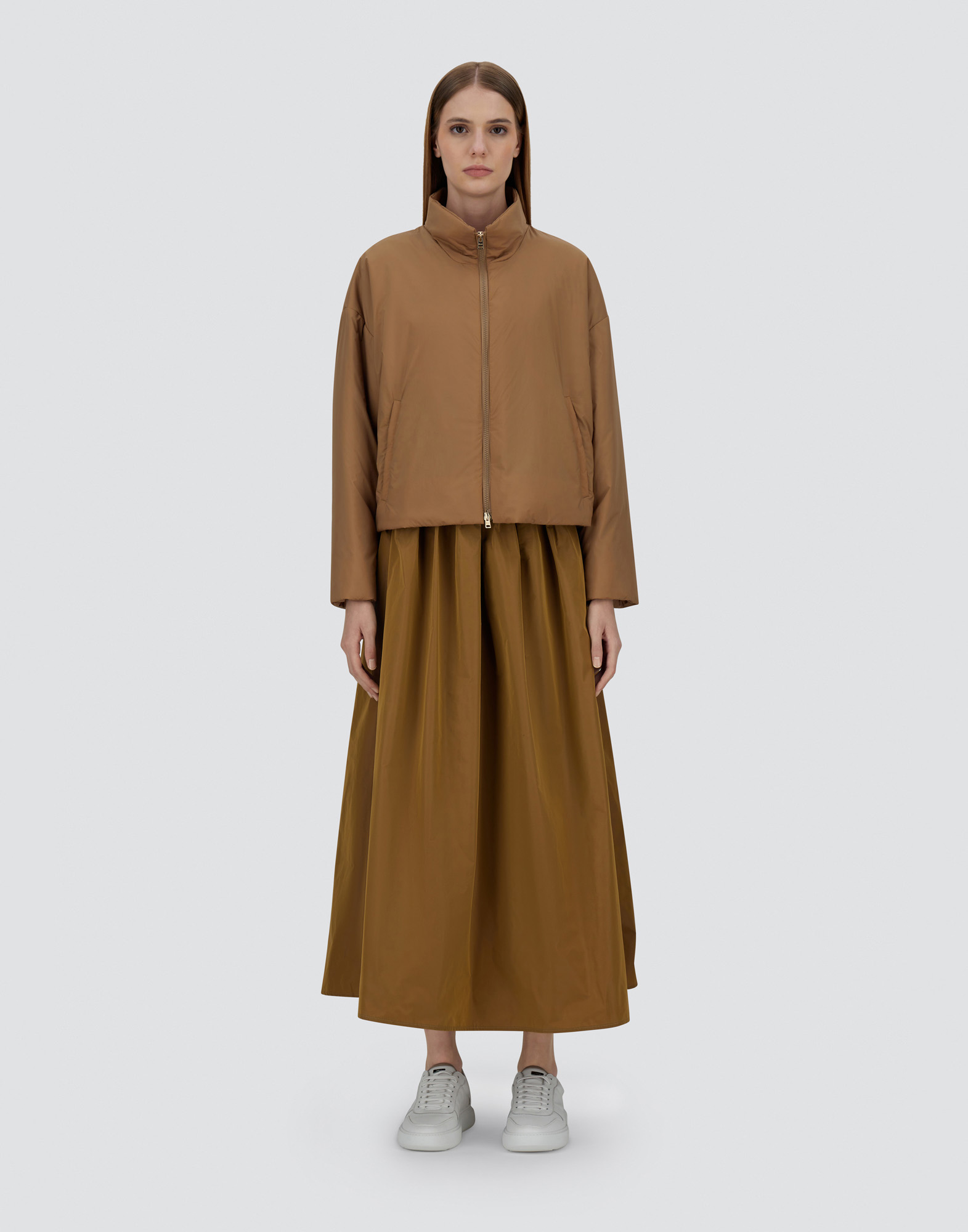 Herno Ecoage Jacket In Camel