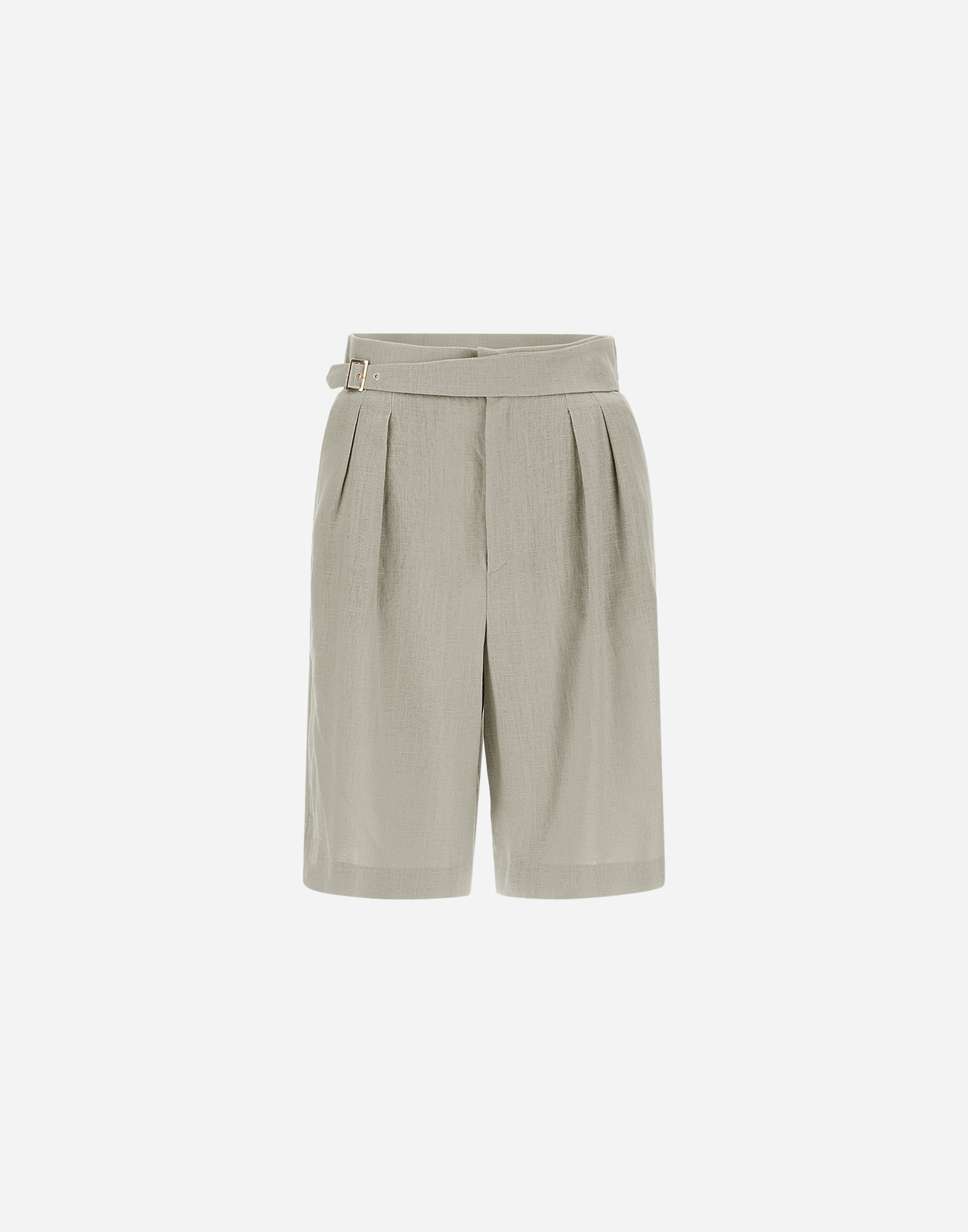 Herno Linen-blend Shorts In Chantilly