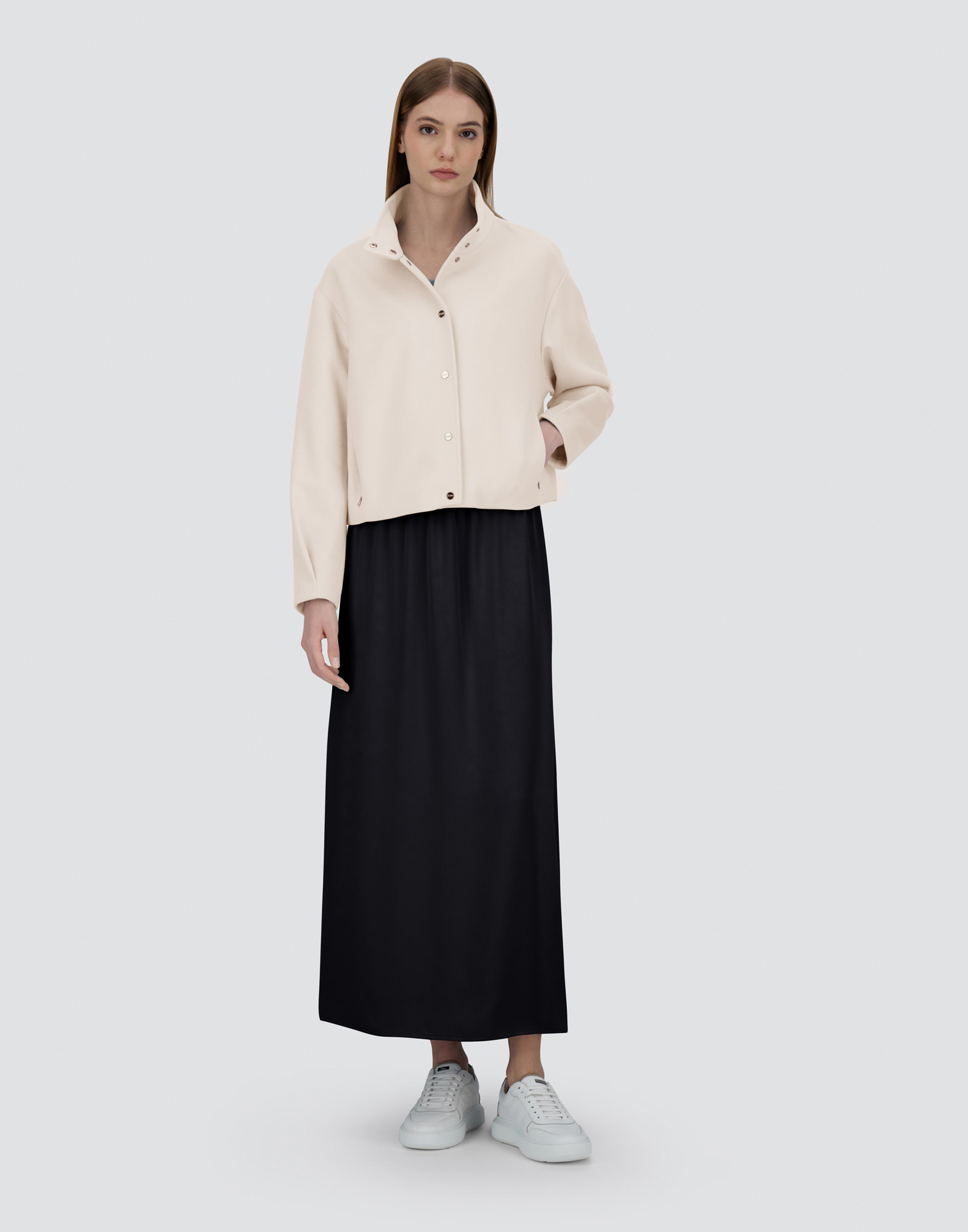 Herno Last Cold Wool Jacket In Cream