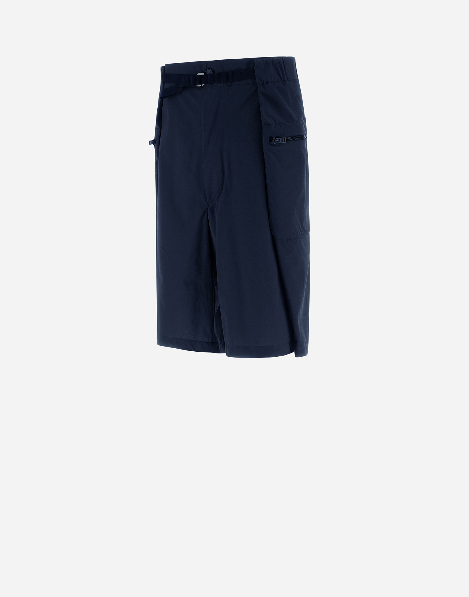 Shop Herno Globe Cropped Trousers In Eco Everyday In Blue