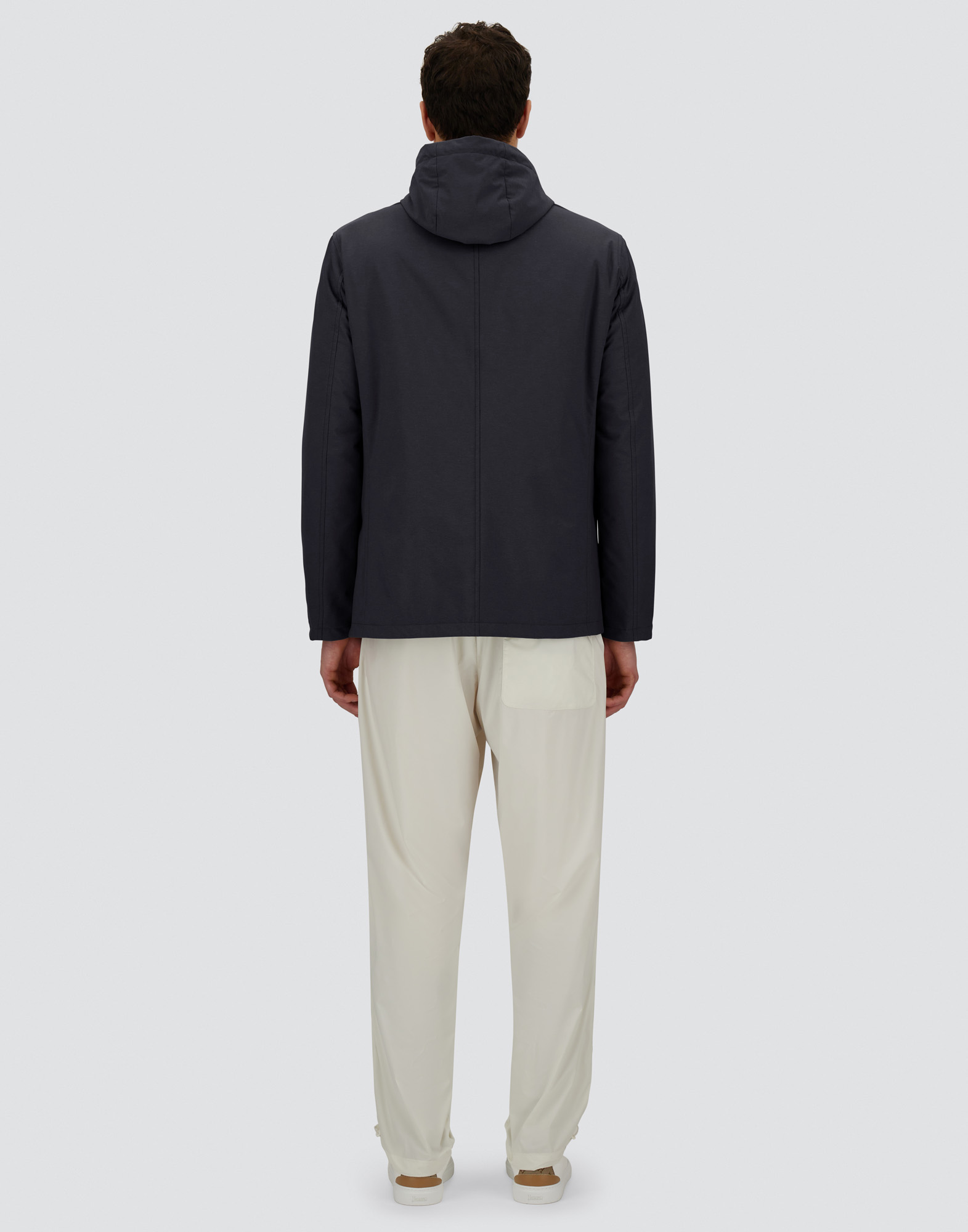Herno Resort Blazer In Nylon Comfort Stretch In Black