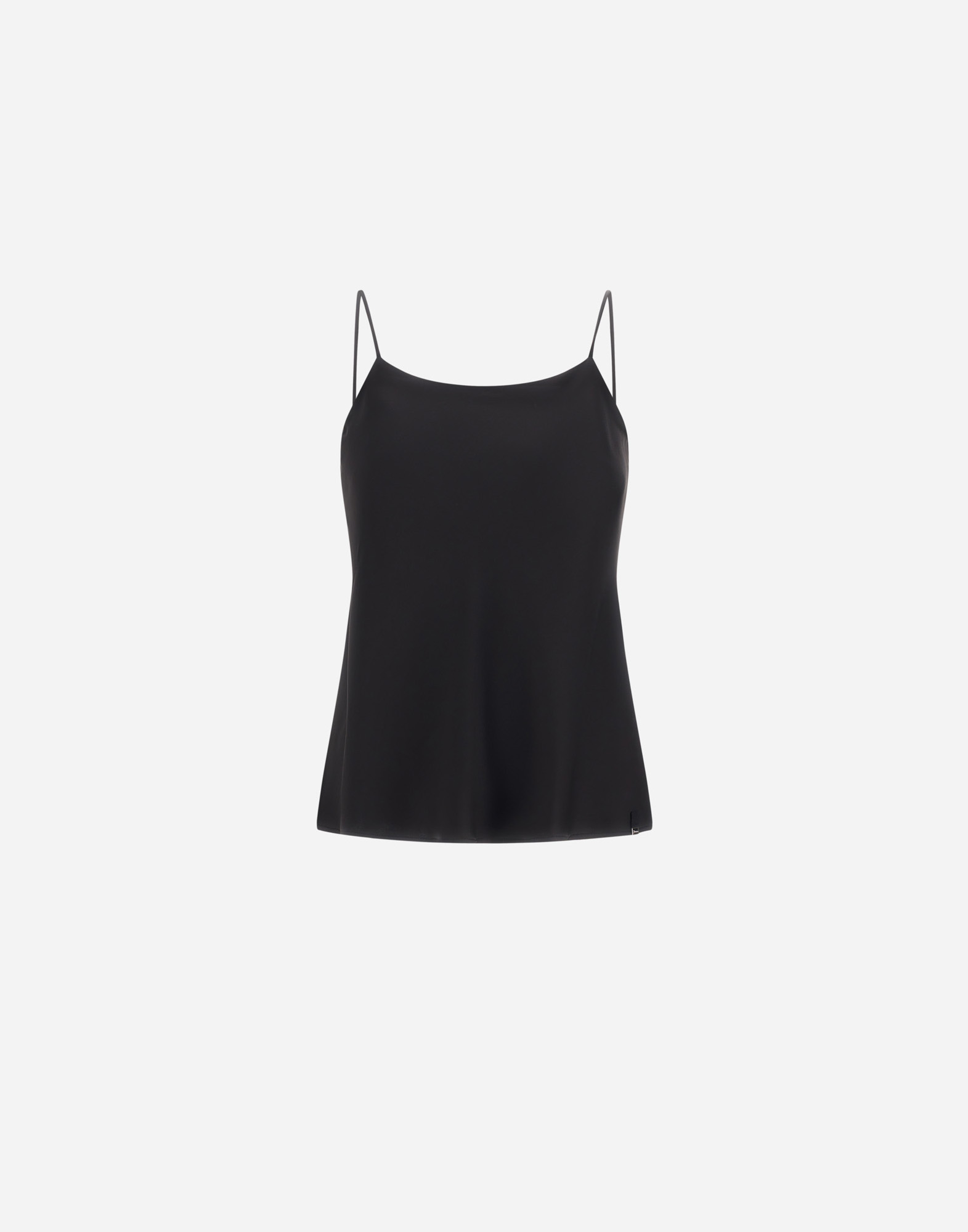 Herno Resort Top In Satin Effect In Black