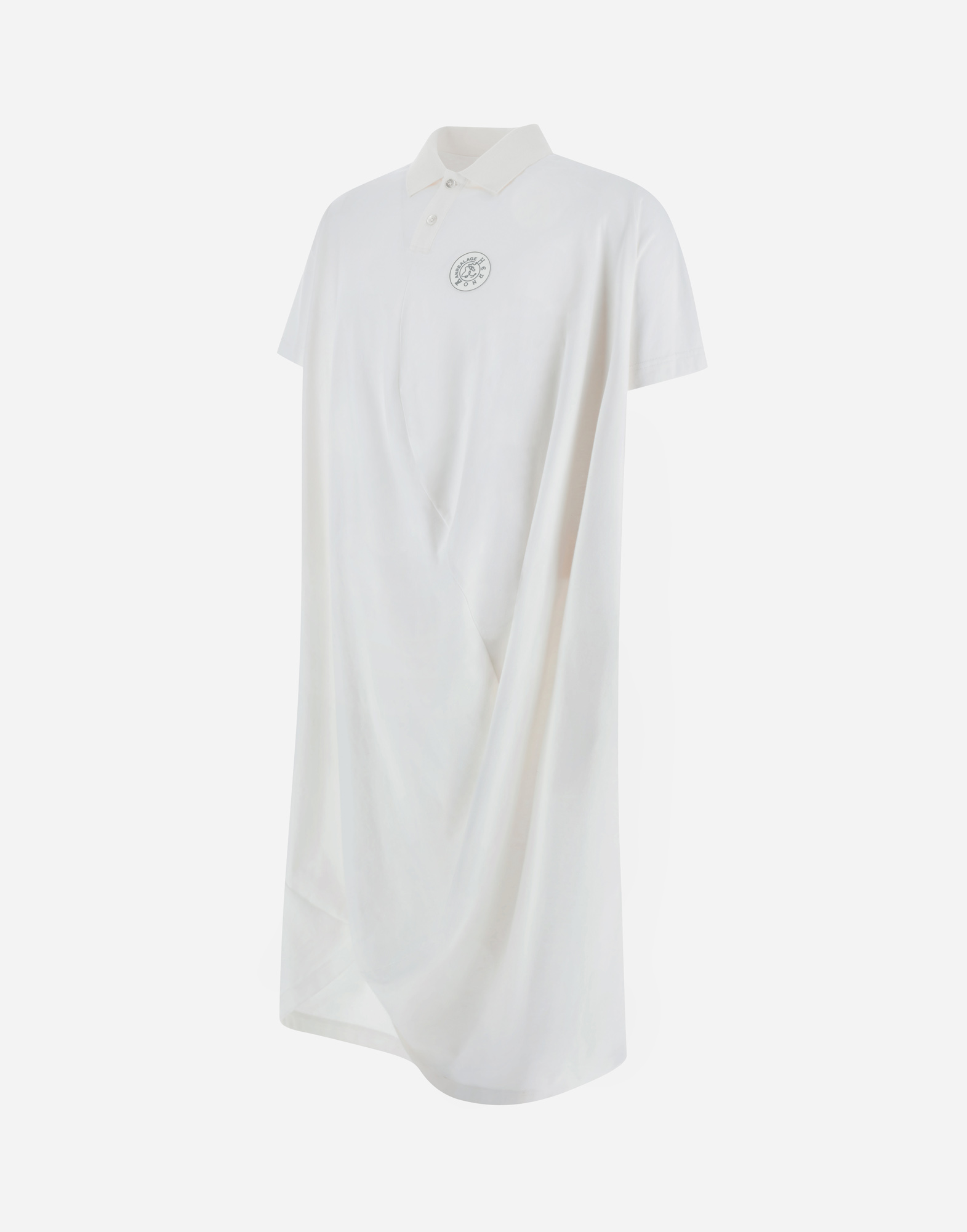 Herno Globe Polo In Eco Jersey In White