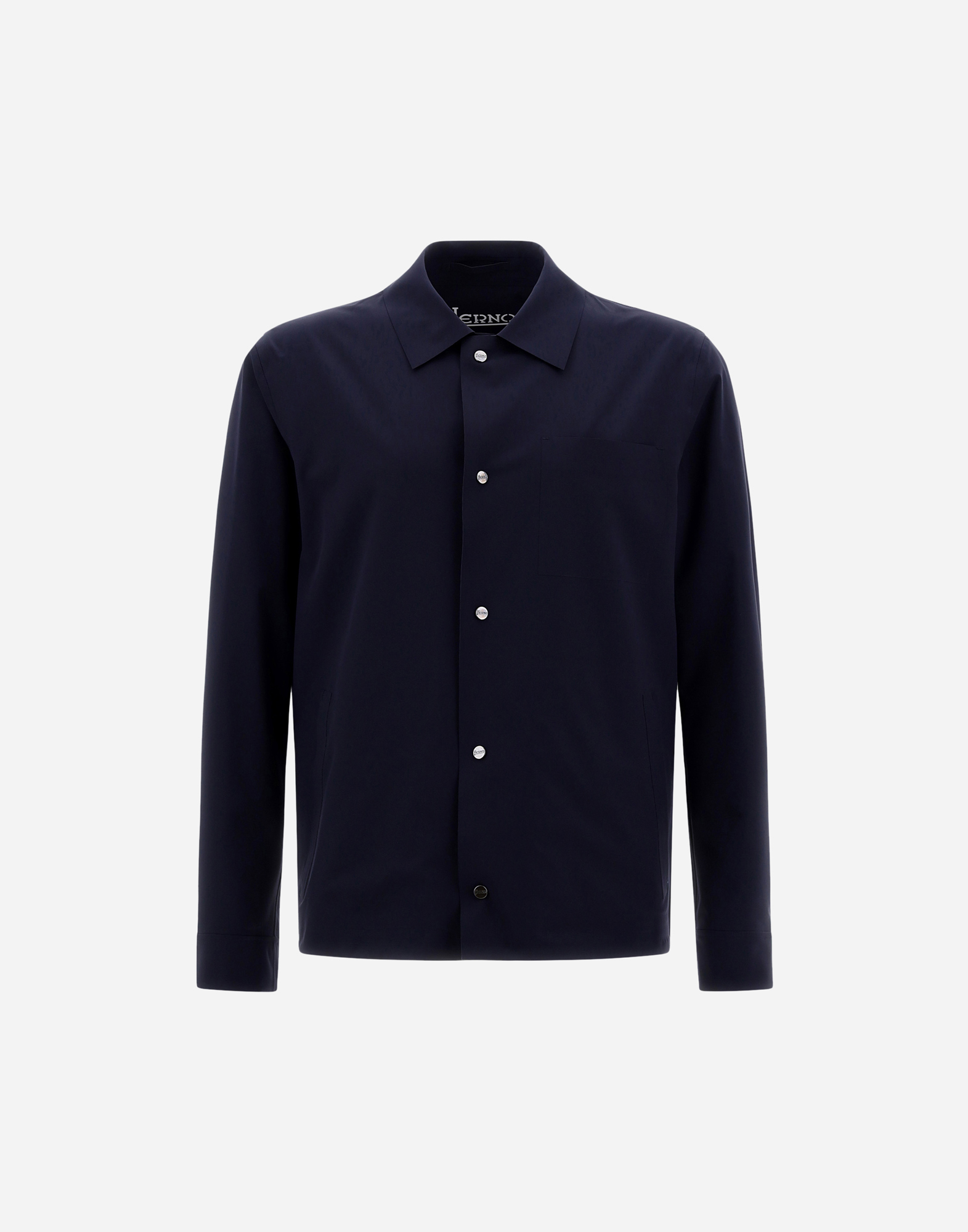 Herno Essence Shacket In Blu Navy