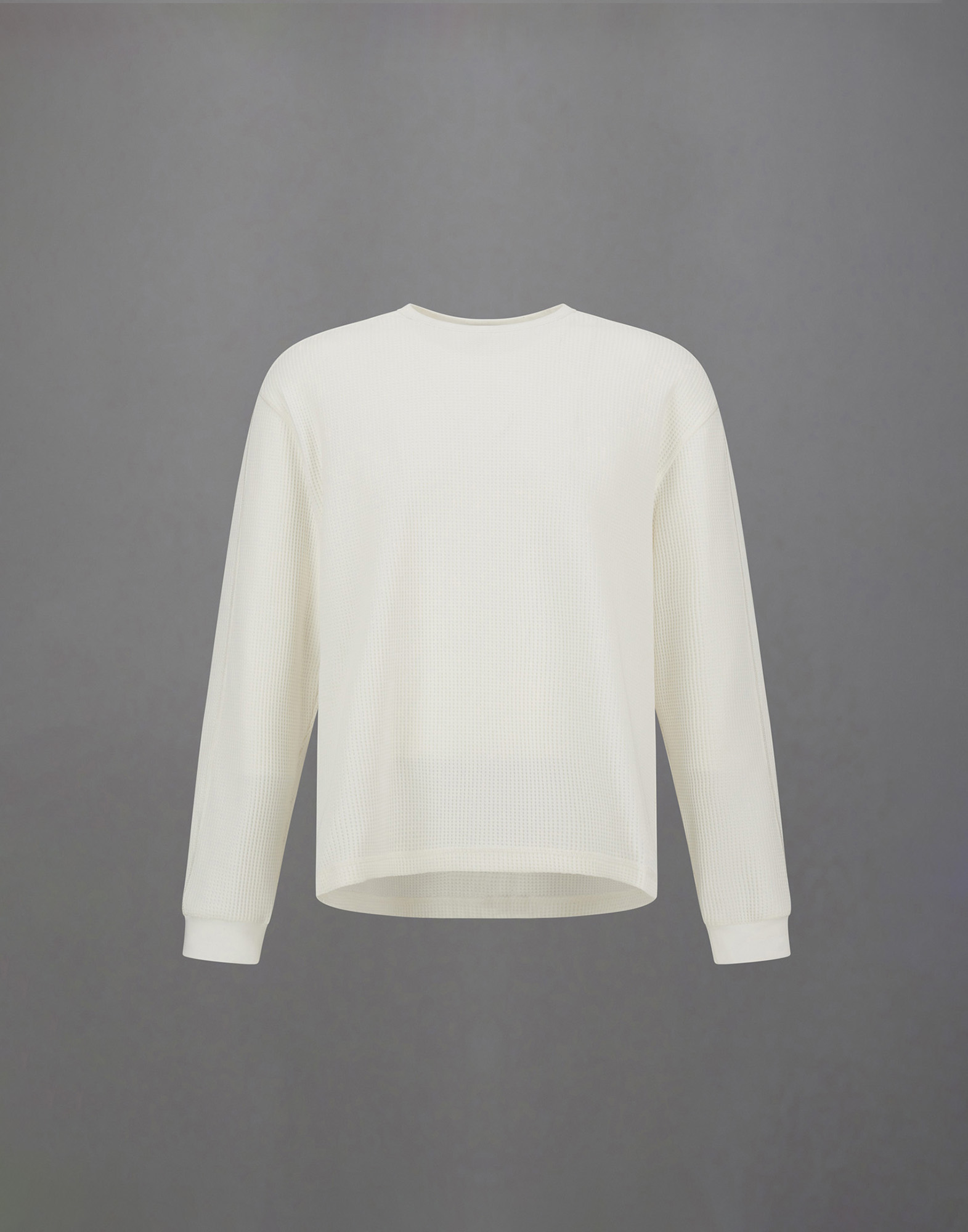 Herno Laminar Waffle Jersey Sweatshirt In White