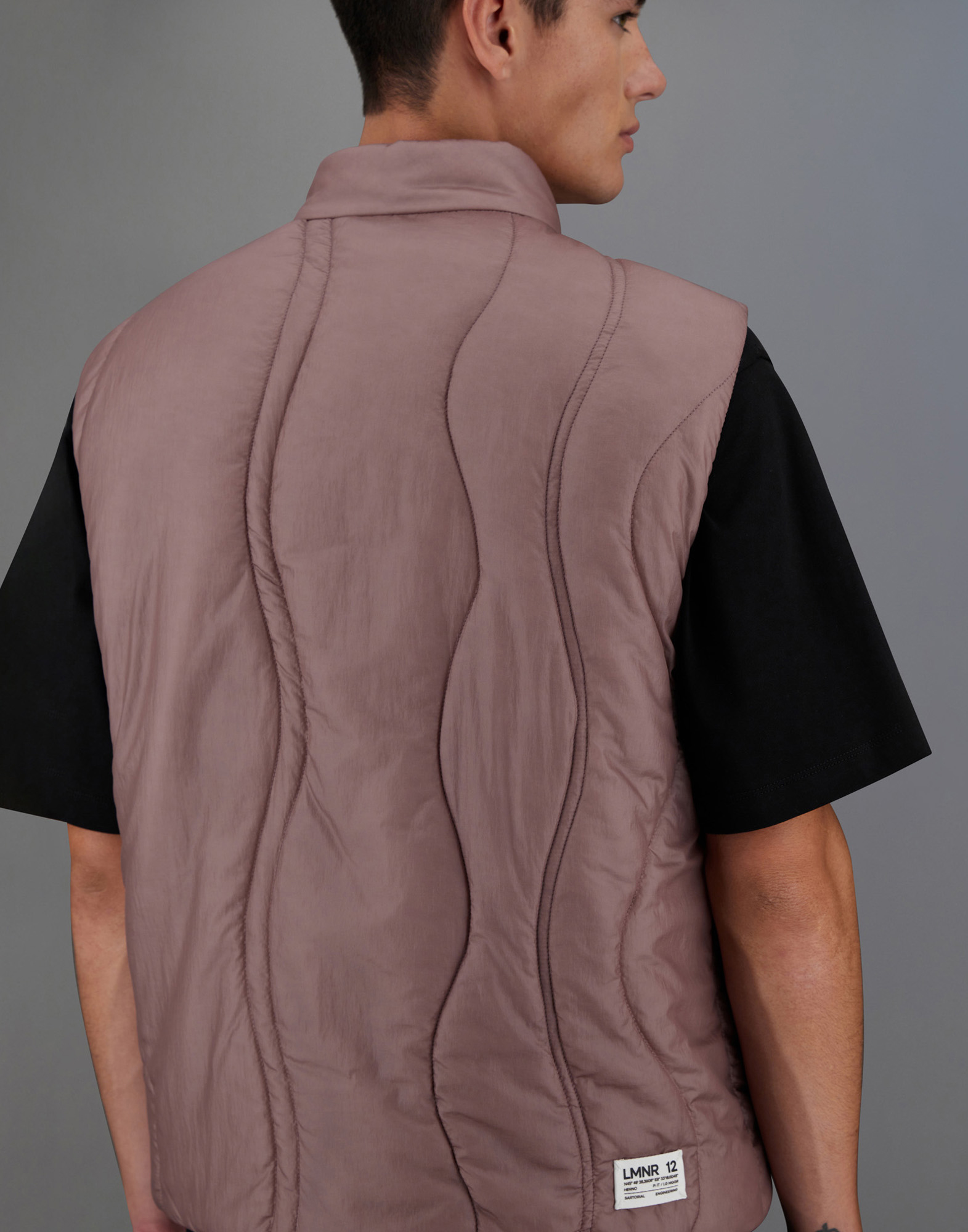 Herno Padded Nylon Vest In Powder