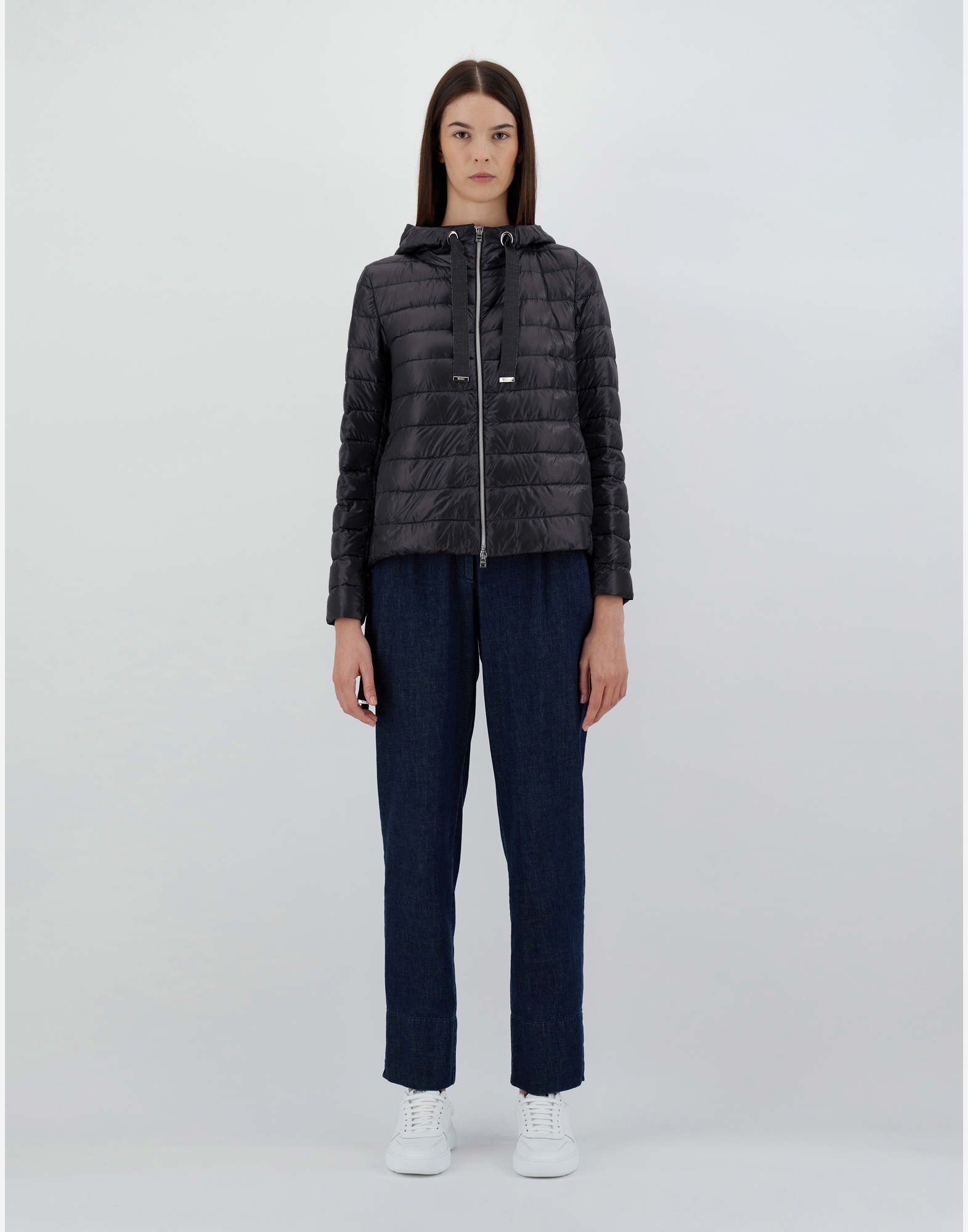 Herno Bomber Jacket In Nylon Ultralight In Black