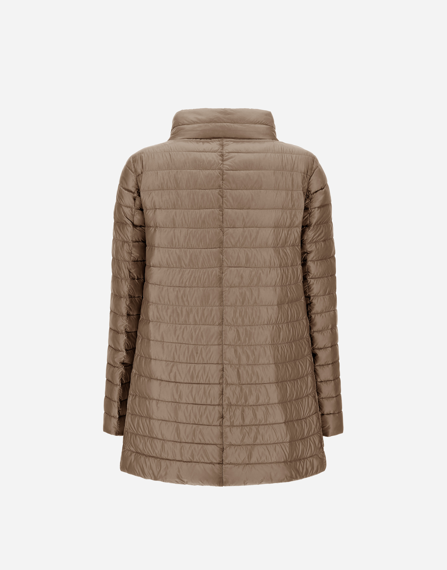 Herno Reversible A-shape Jacket In Nylon Ultralight In Chantilly/dove Grey
