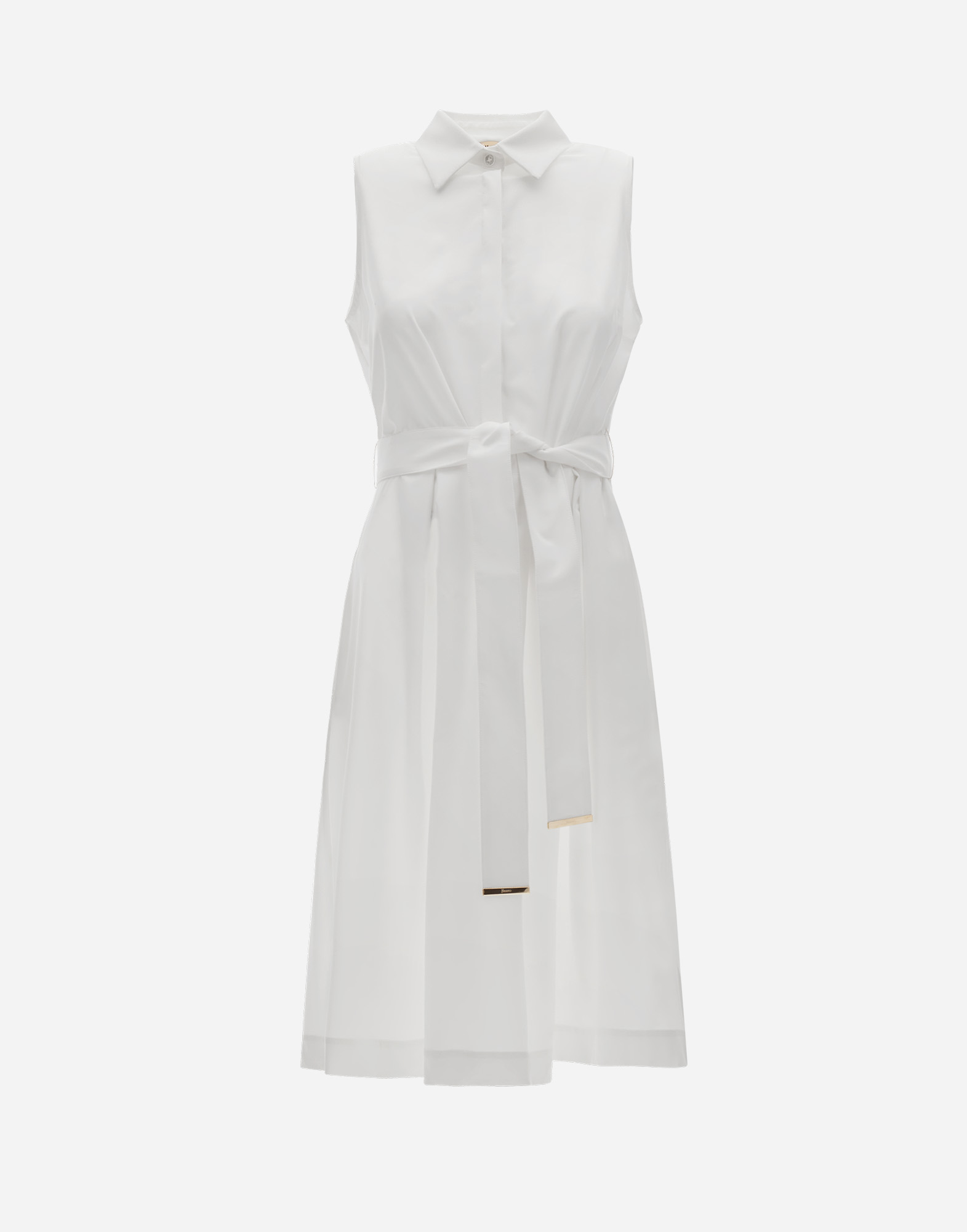 Herno Dress In Structured Nylon In White