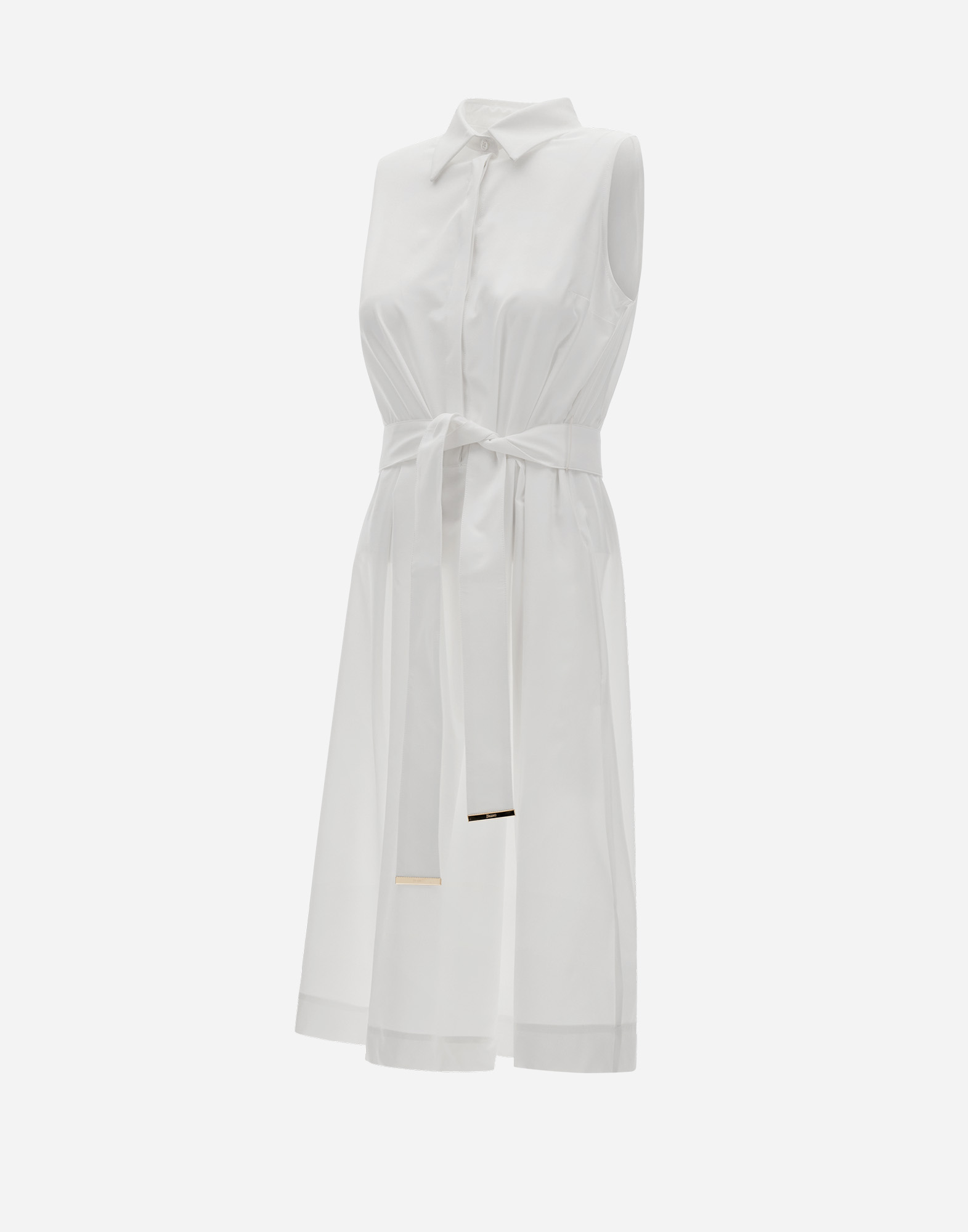 Herno Dress In Structured Nylon In White