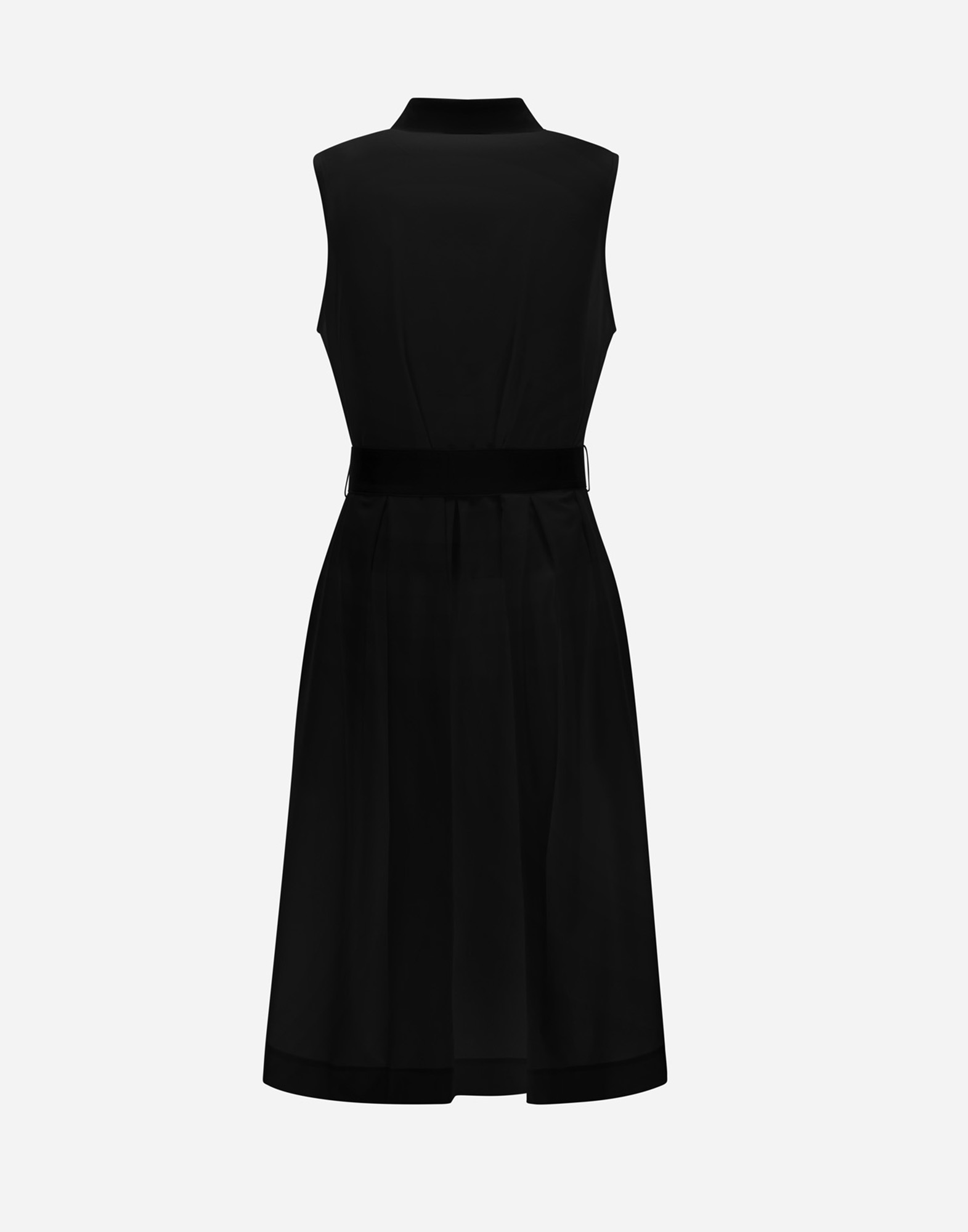Herno Dress In Structured Nylon In Black