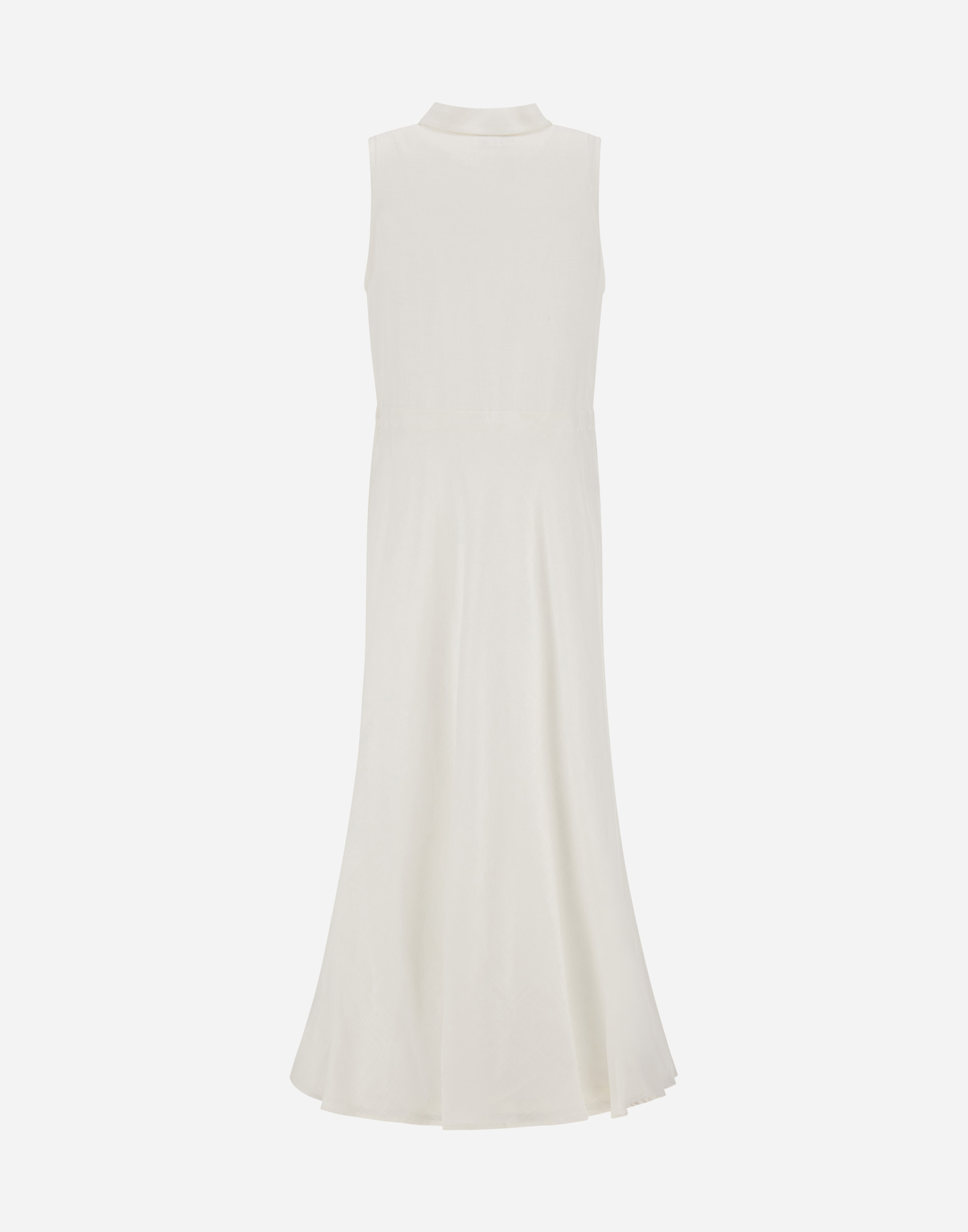 Herno Drawstring Waist Dress In White