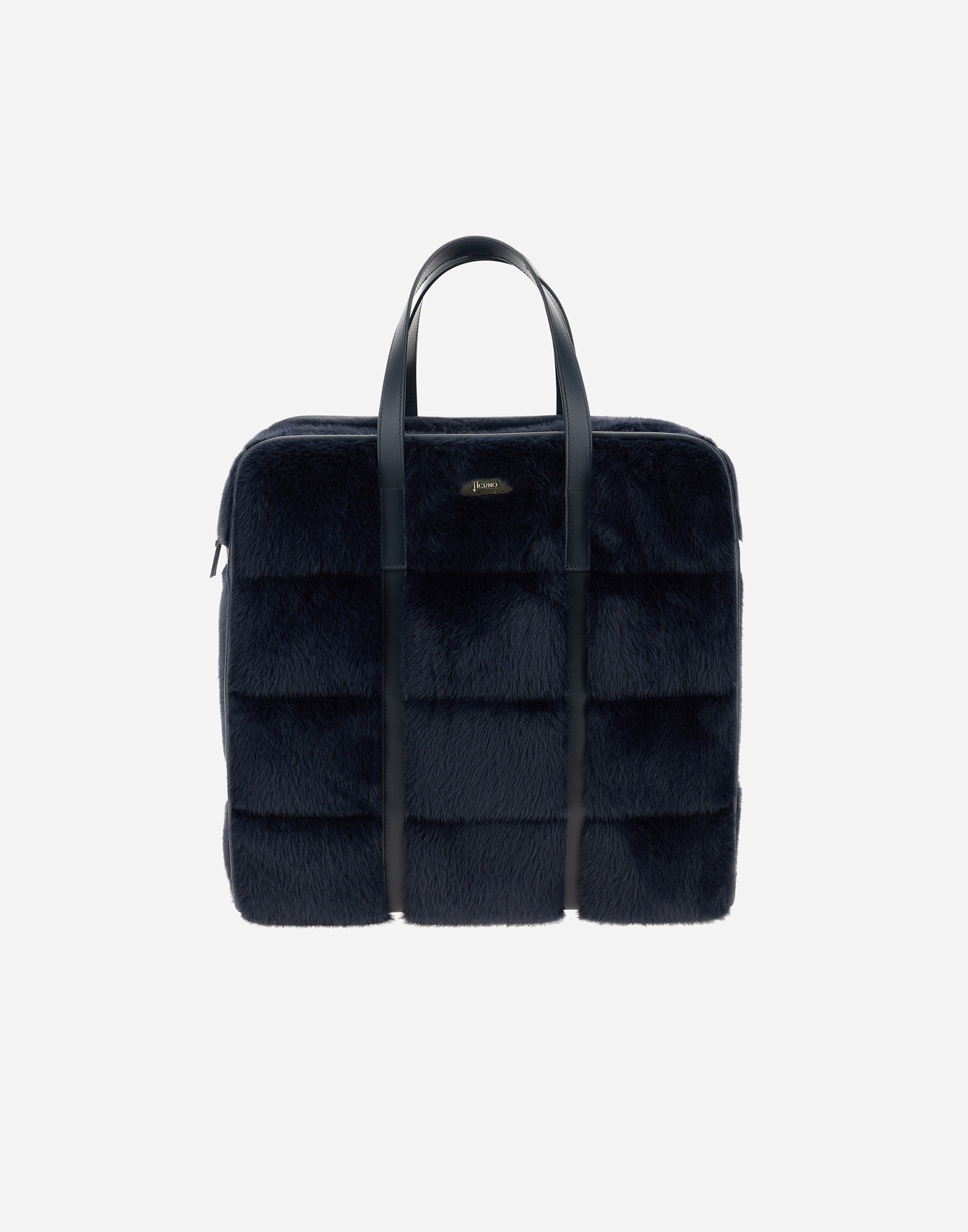 Herno Bag In Lady Alternative Fur In Blue