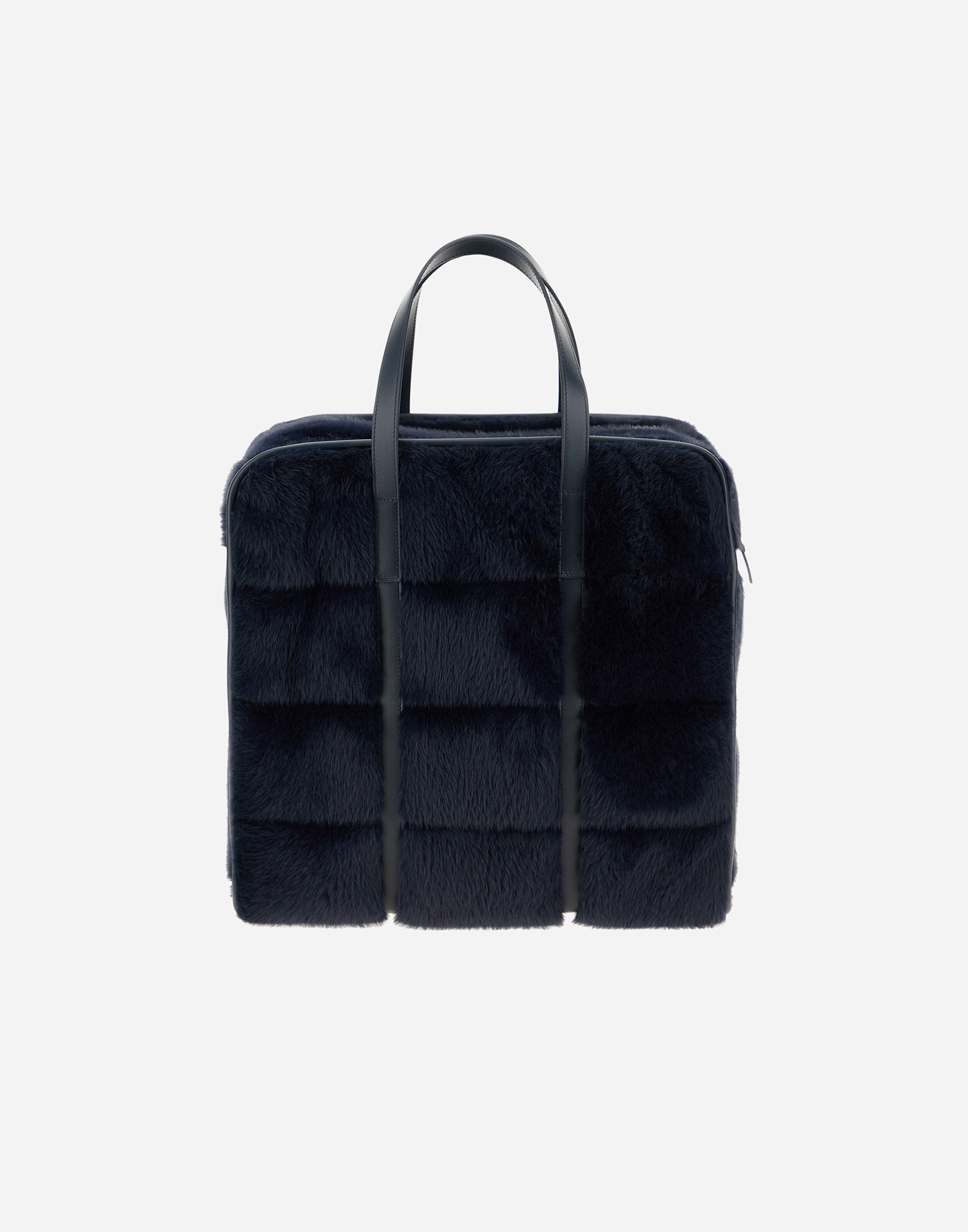 Herno Bag In Lady Alternative Fur In Blue